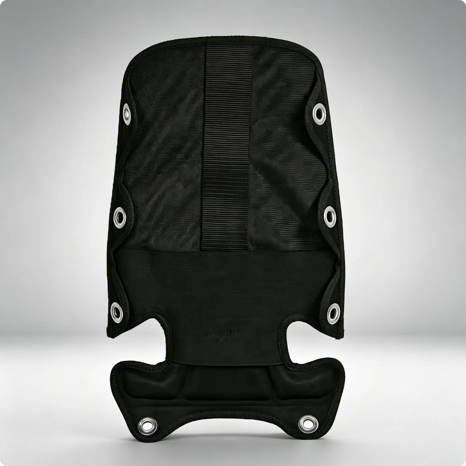 Diving BCD Dorsal Padding Shaped Cutouts Cushioned Diving Dorsal Padding Black