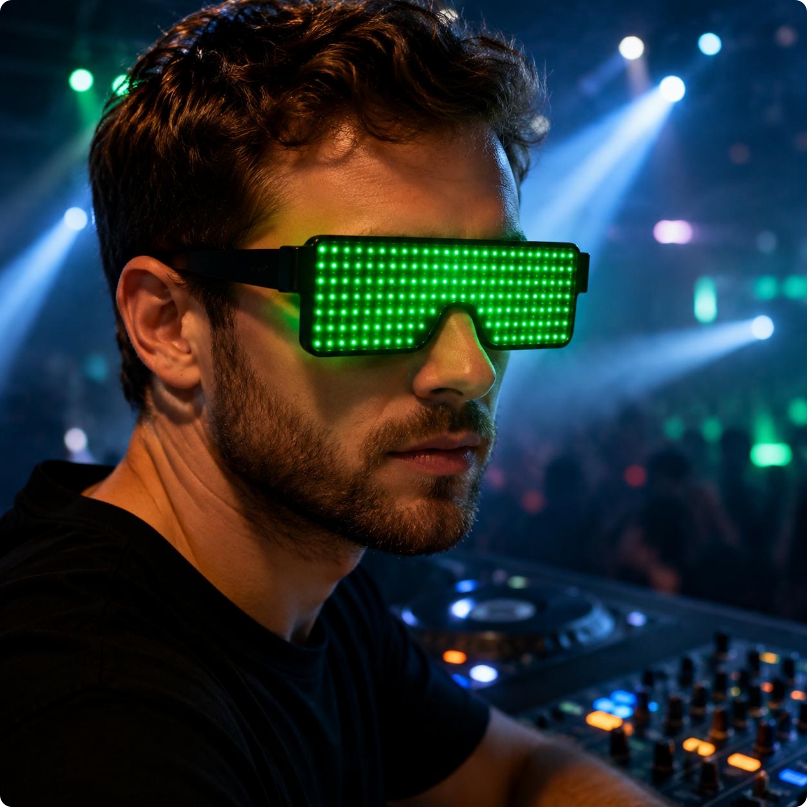 Illuminated Glasses Color Changing Animated Display Glasses Attention Grabber