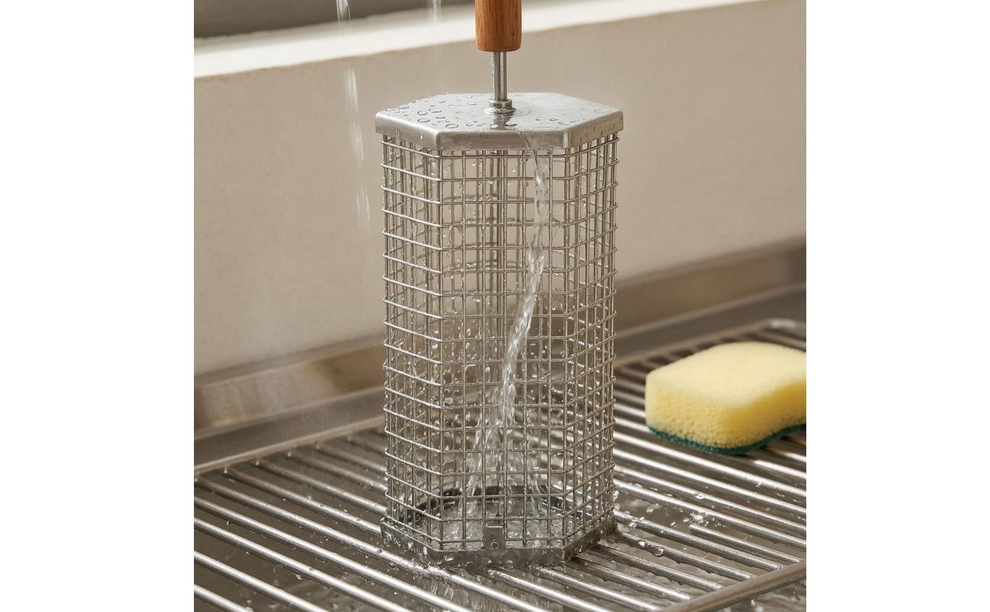 Rotating Grill Basket Hinged Wire Mesh Grill Basket Enclosure Style for Grilling