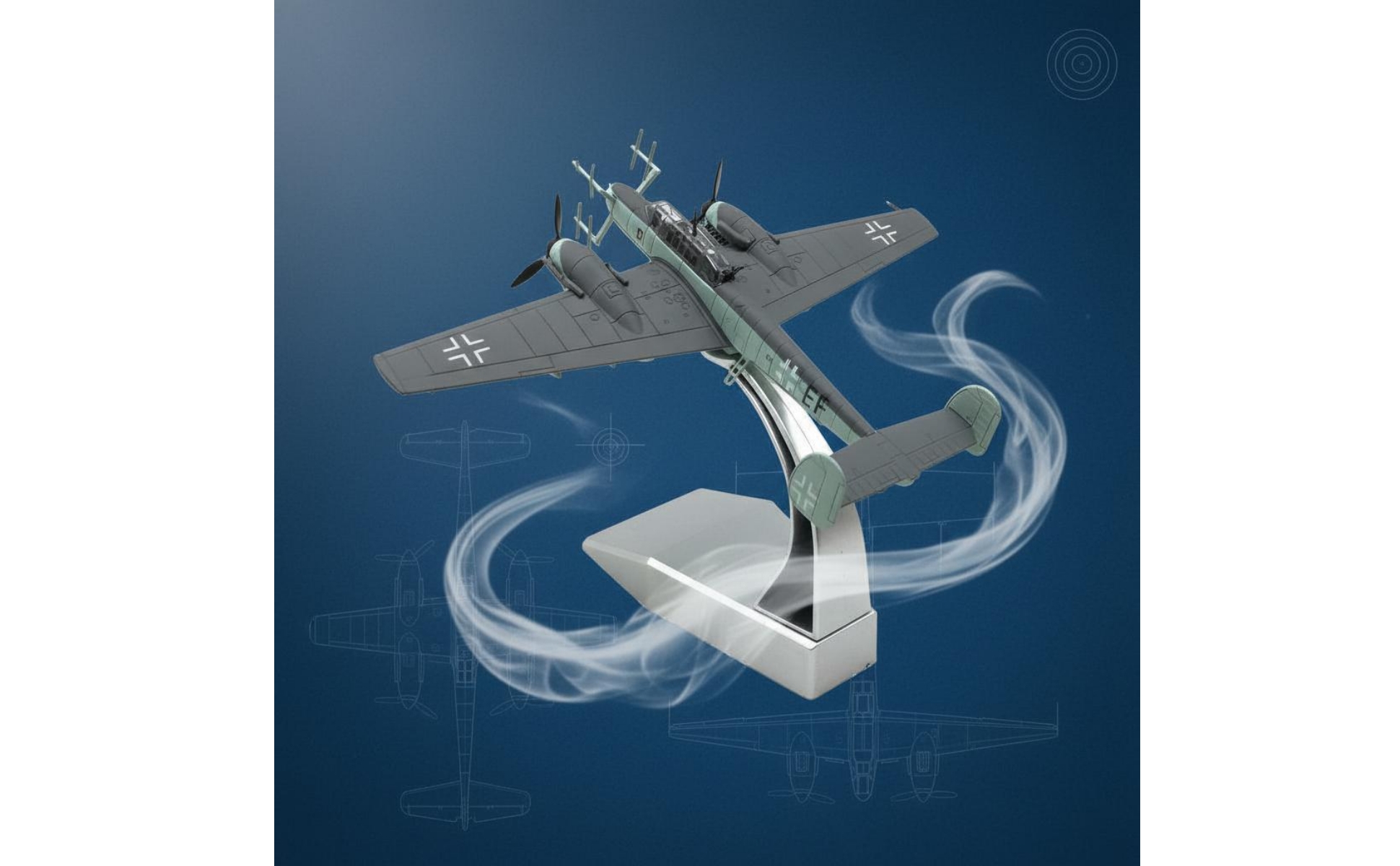 BF 110 Model Airplane Die-Cast Alloy WW2 Fighter Aircraft Model Gift Idea