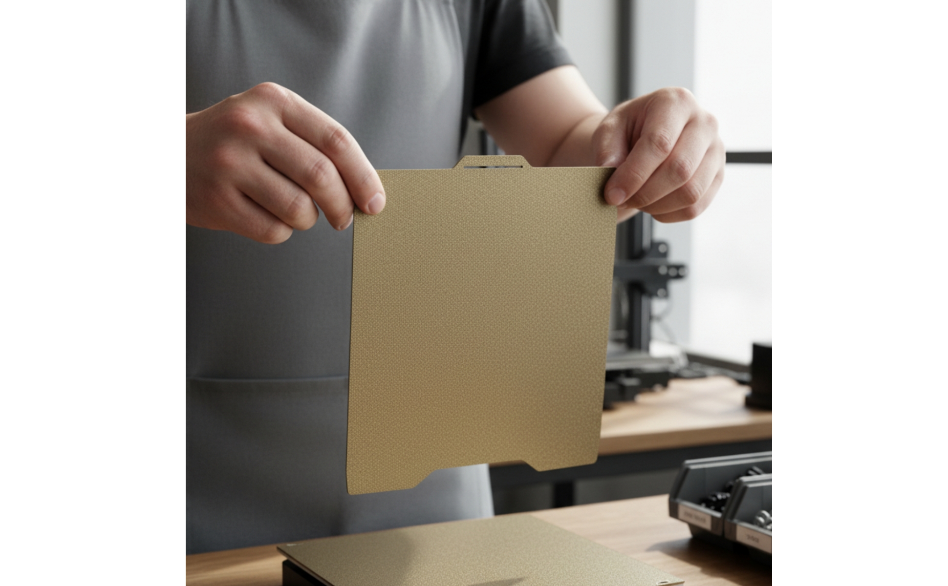 SparkPro i7 Build Plate Long-Lasting 265 X 300 Mm PEI Steel Plate Heat Resistant
