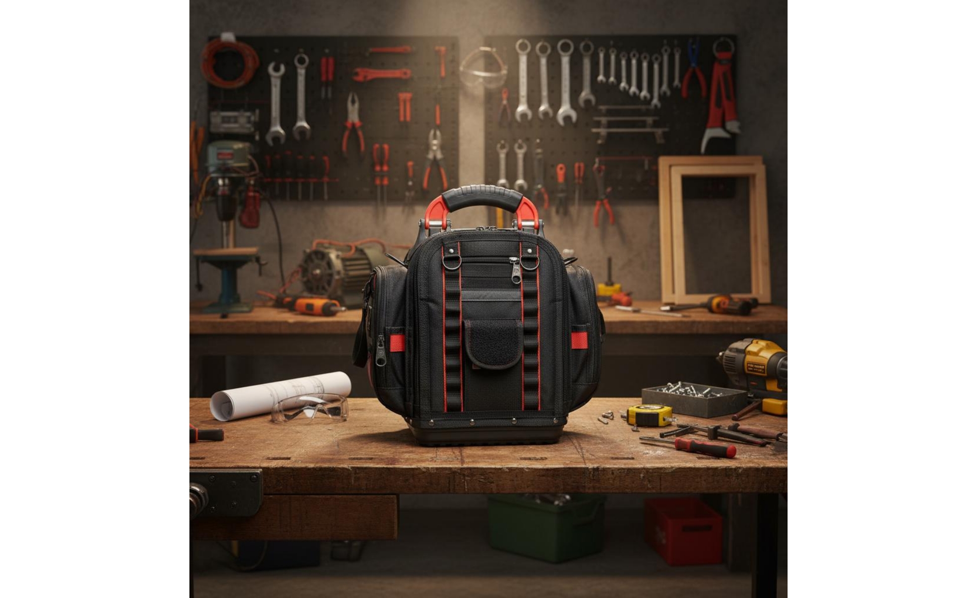 Sturdy Duty Tool Backpack Wear-Resistant Portable Tool Bag Thickened