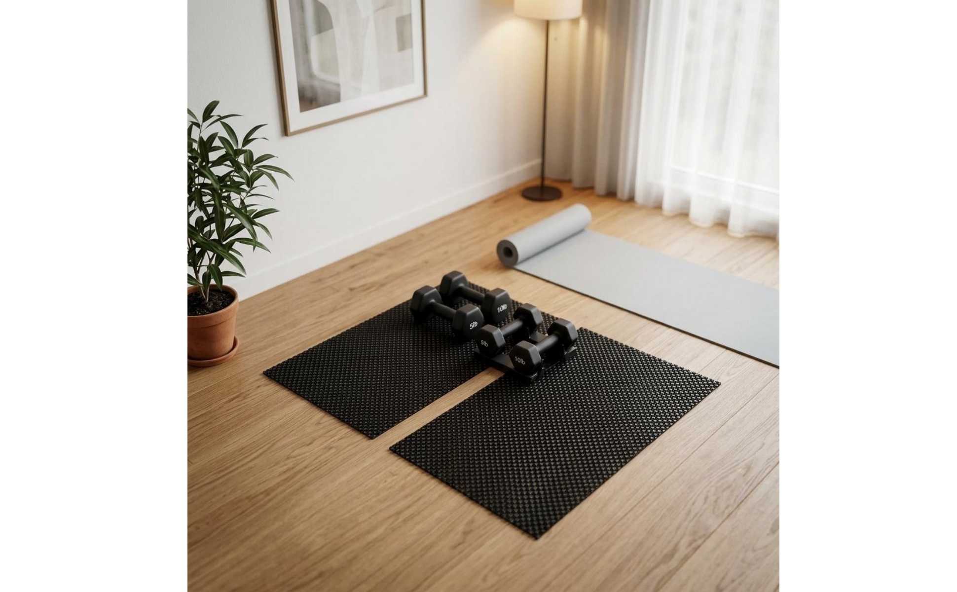 Pilates-Reformer-Matte rutschfest Anti-Rutsch-Matte mesh-Oberfläche