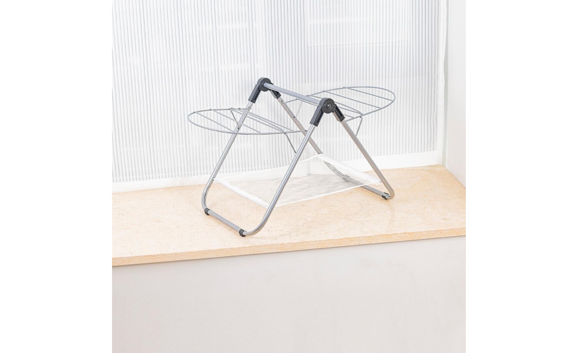 Étendoir Pliant sur Pied Usage Balcon Séchoir à Vêtements Pliable Portable