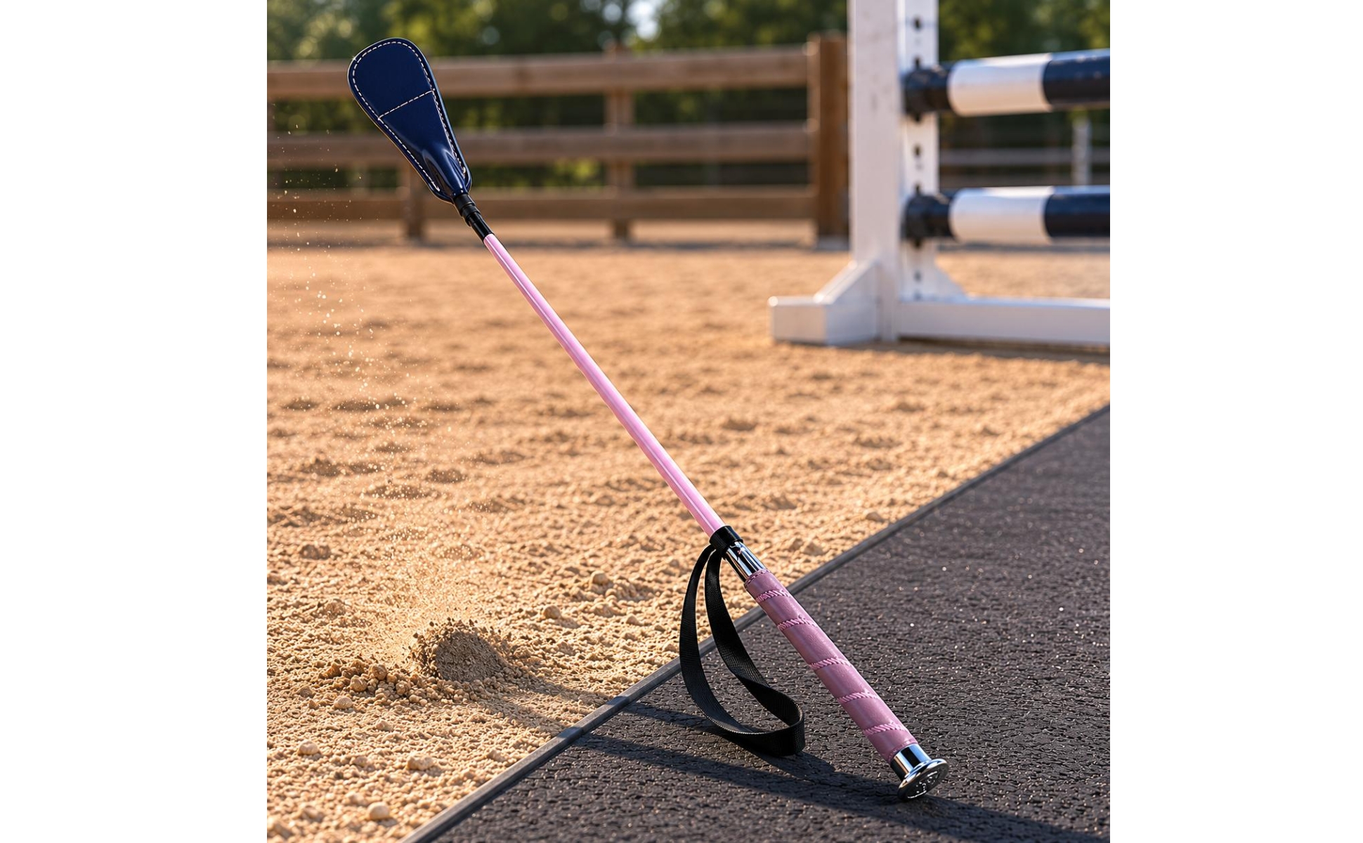 Riding Crop Paddle-Shaped Tip Horse Riding Crop Wrist Loop