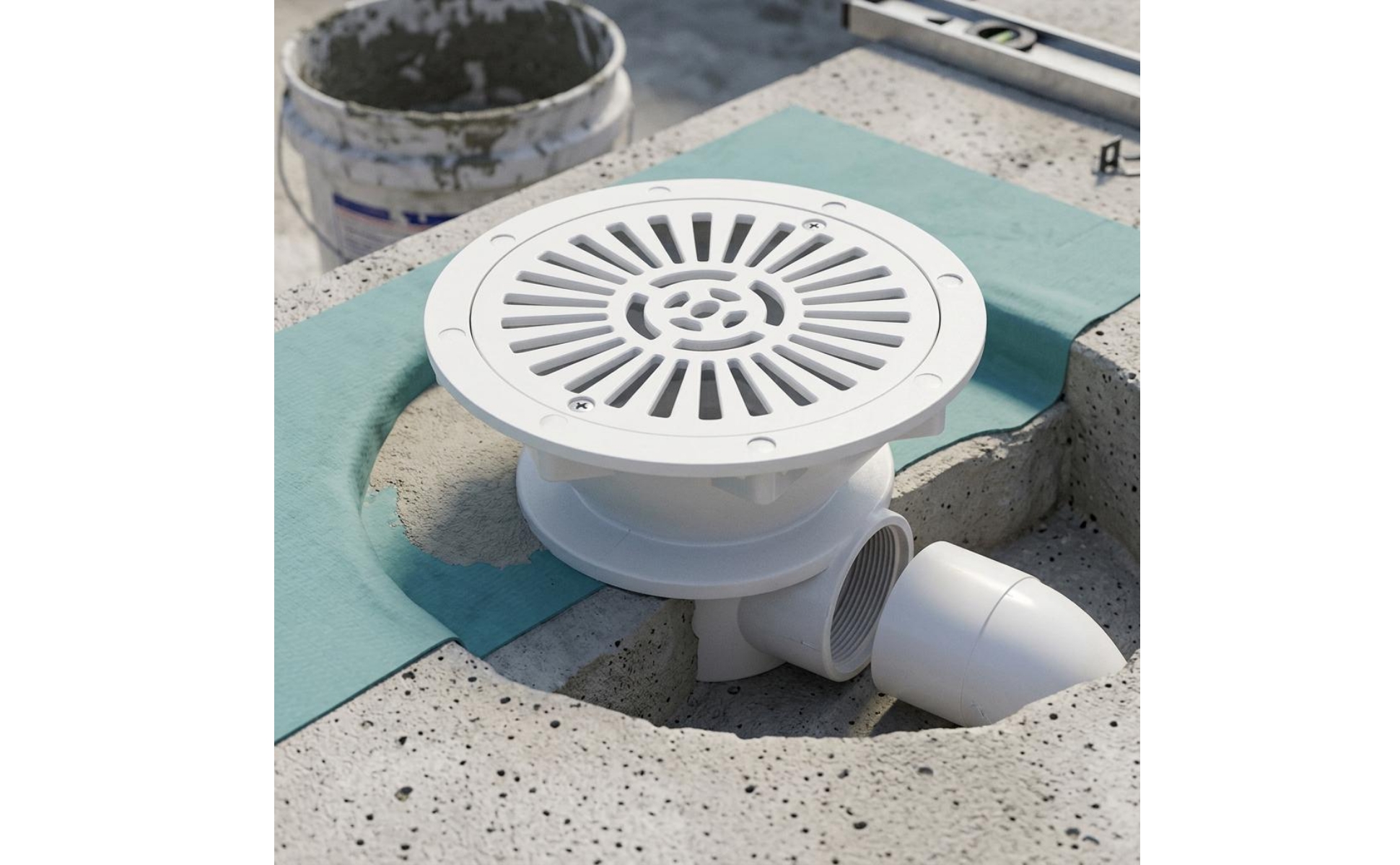 Plastic Pool Drain Fitting Vented Swimming Pool Drain Cylindrical