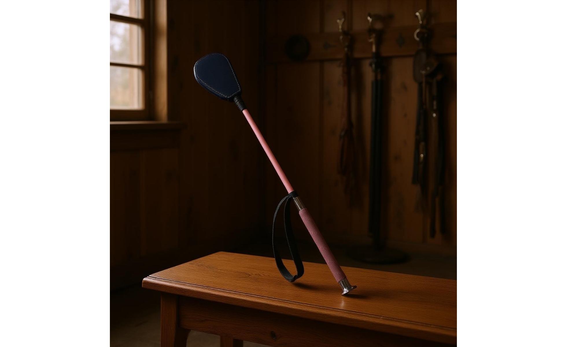 Riding Crop Paddle-Shaped Tip Horse Riding Crop Wrist Loop