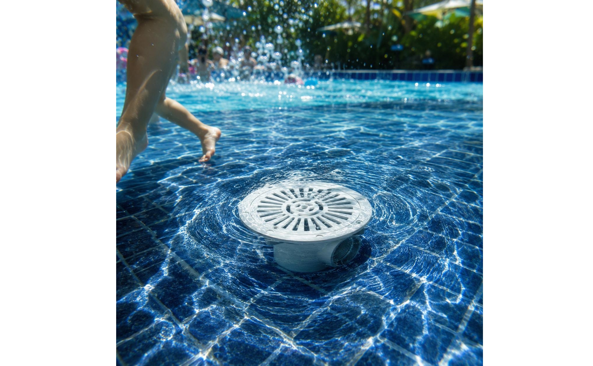 Plastic Pool Drain Fitting Vented Swimming Pool Drain Cylindrical