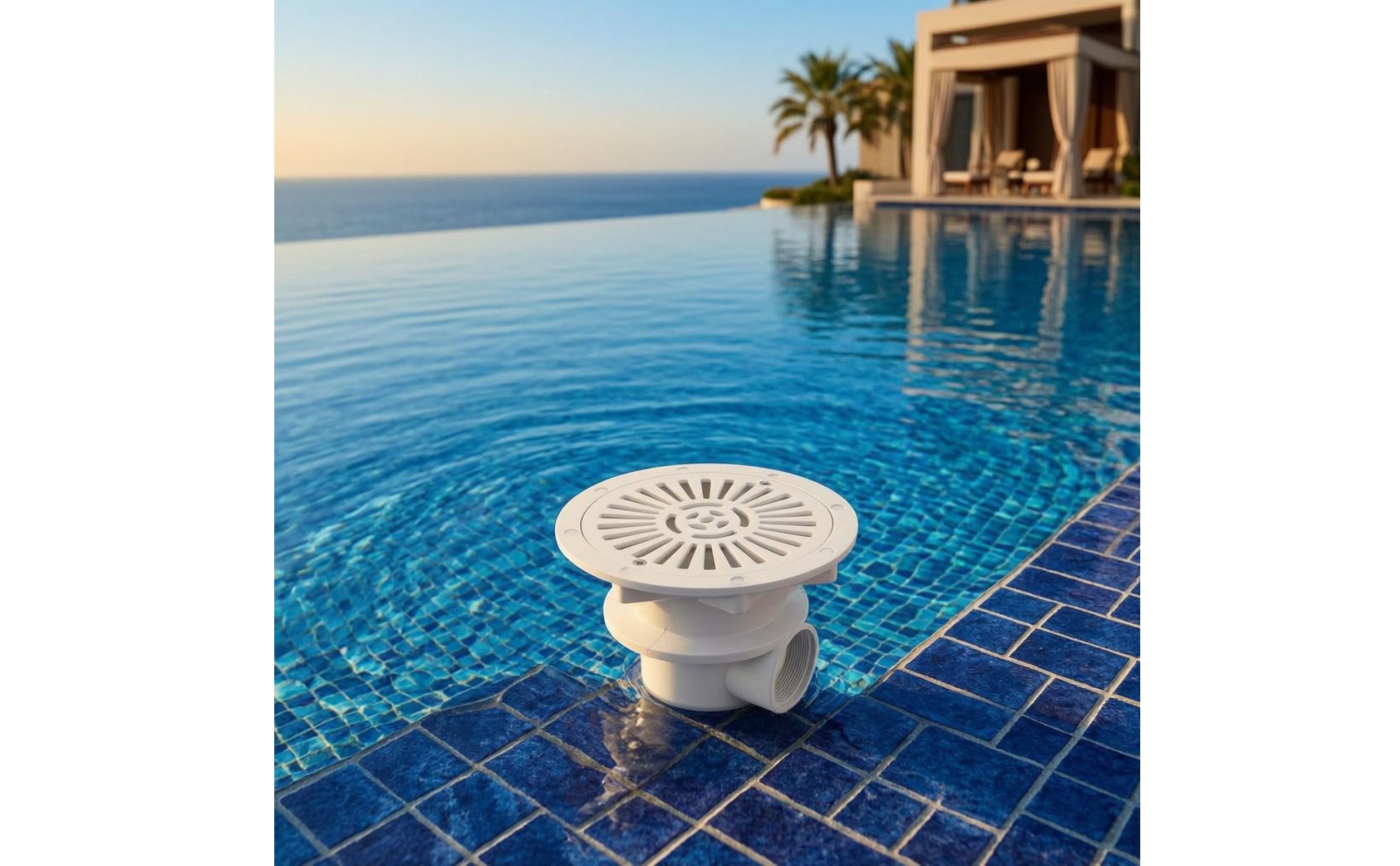 Plastic Pool Drain Fitting Vented Swimming Pool Drain Cylindrical