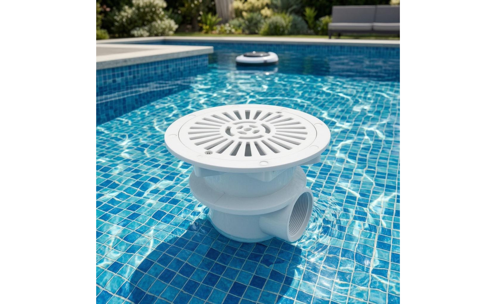 Plastic Pool Drain Fitting Vented Swimming Pool Drain Cylindrical