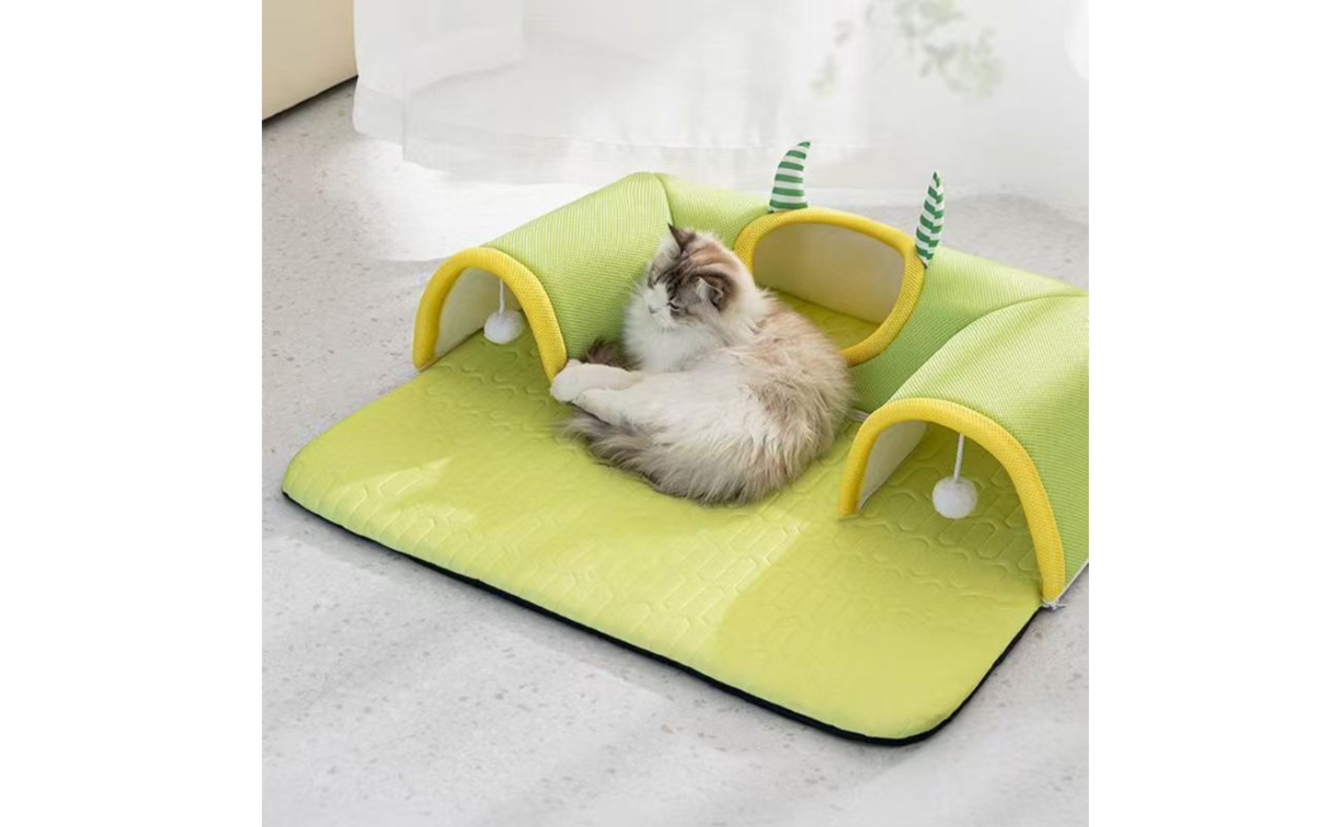 Tunnel-Tunnel-Lit Chat Pliable Respirant Maison Chat Intérieure 4 Saisons