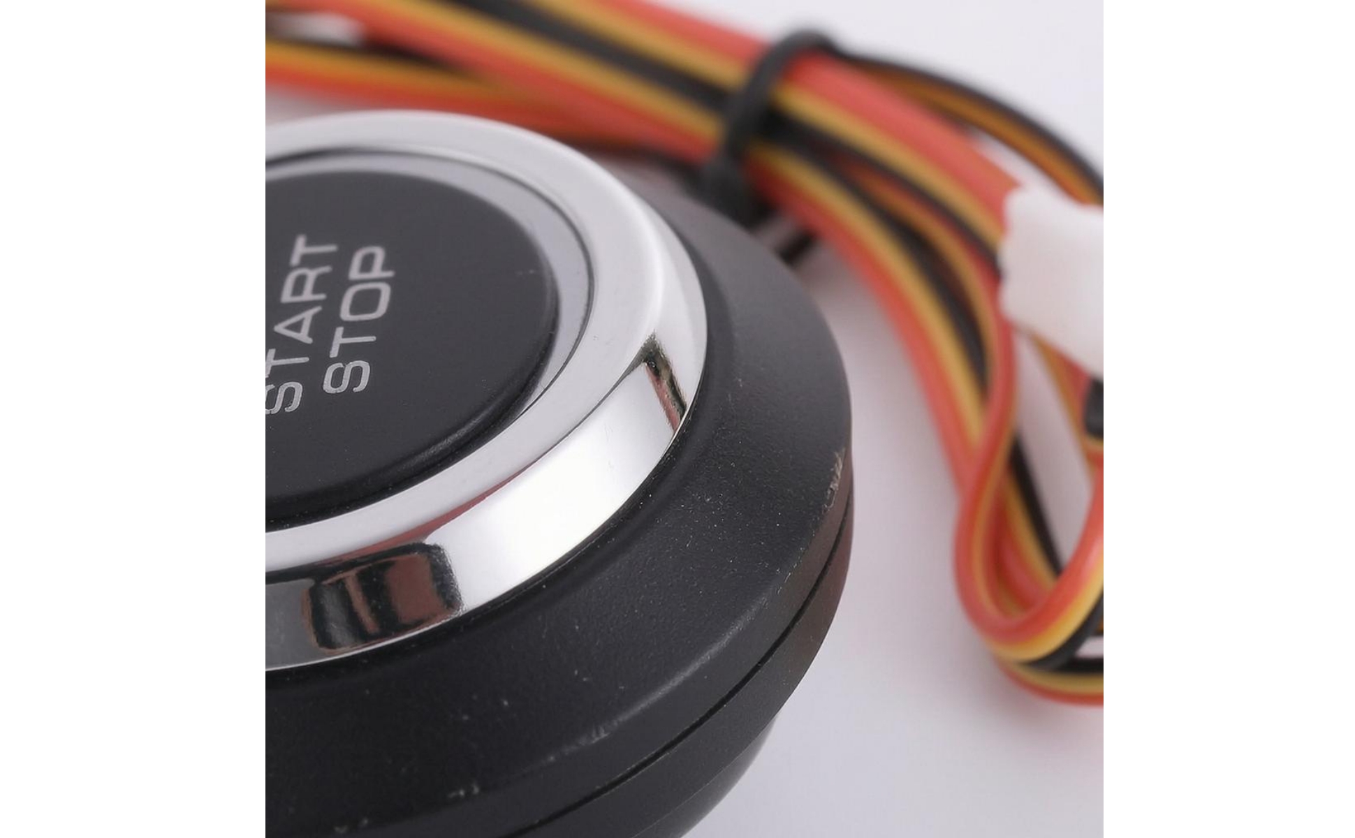 Ignition Activation Stop Button 12V Flush Mount Engine on-off Button Black Face