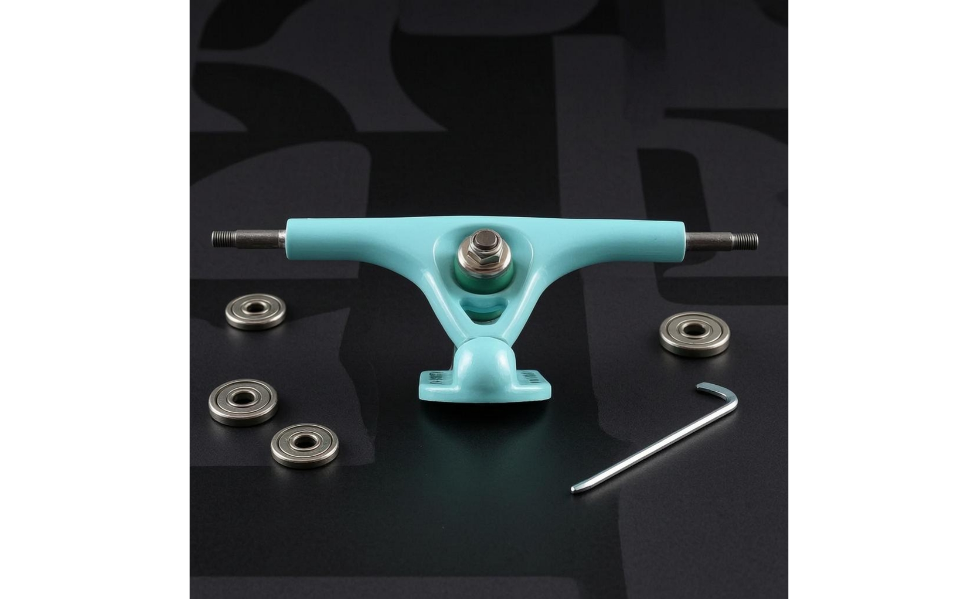 7-ZollRollbrettTruck Breiter Hänger Longboard-Truck Schräge Baseplate