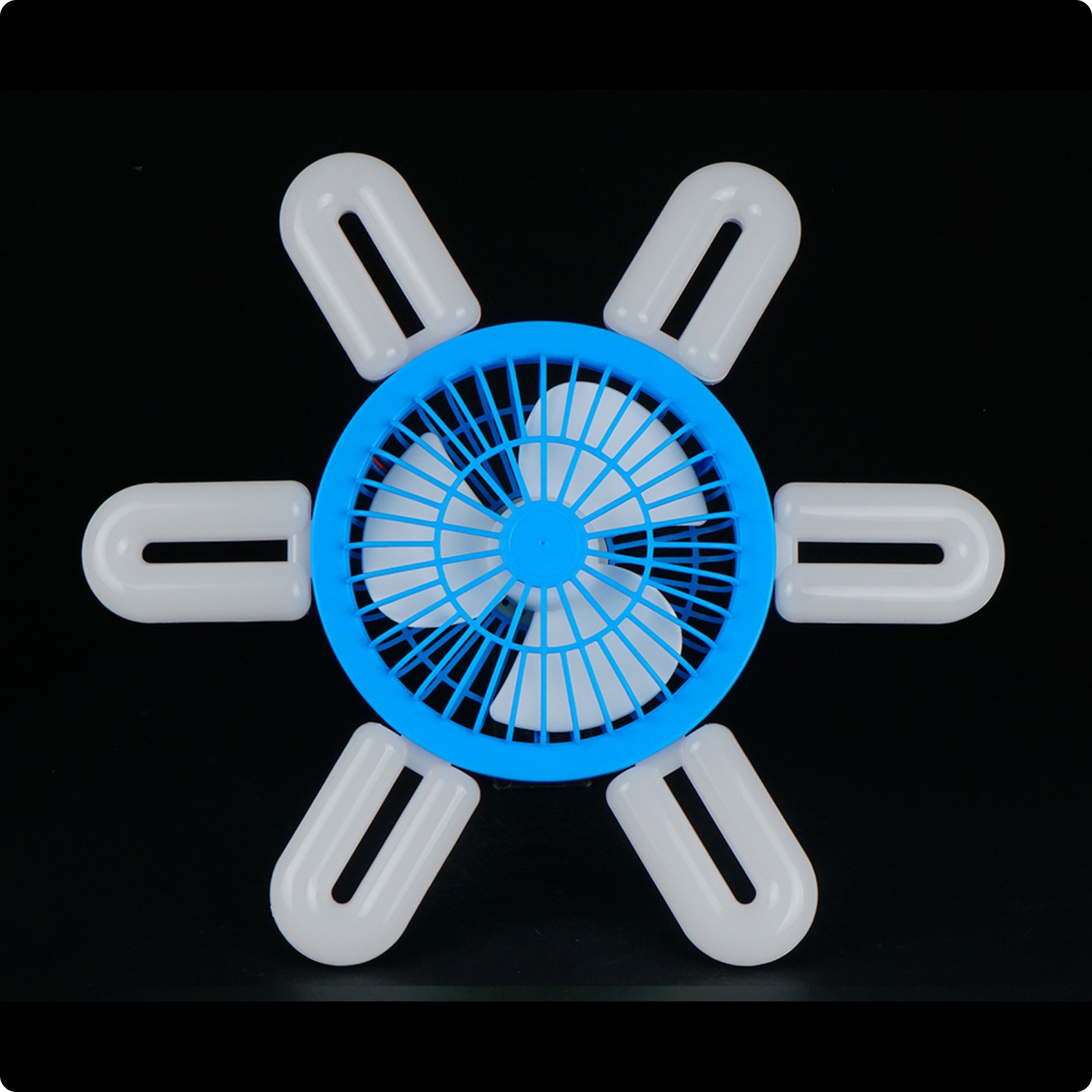 Foldable Ceiling Fan Lamp Guard Grille Lighting Ceiling Fan Lamp White