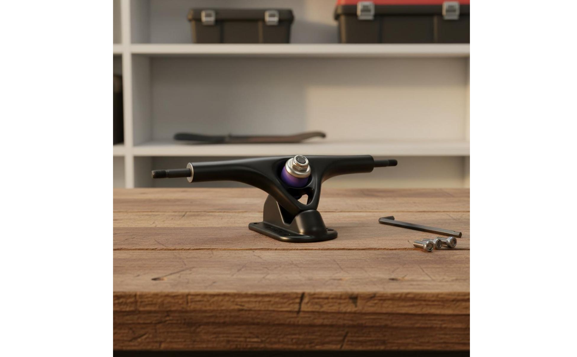 7-ZollRollbrettTruck Breiter Hänger Longboard-Truck Schräge Baseplate