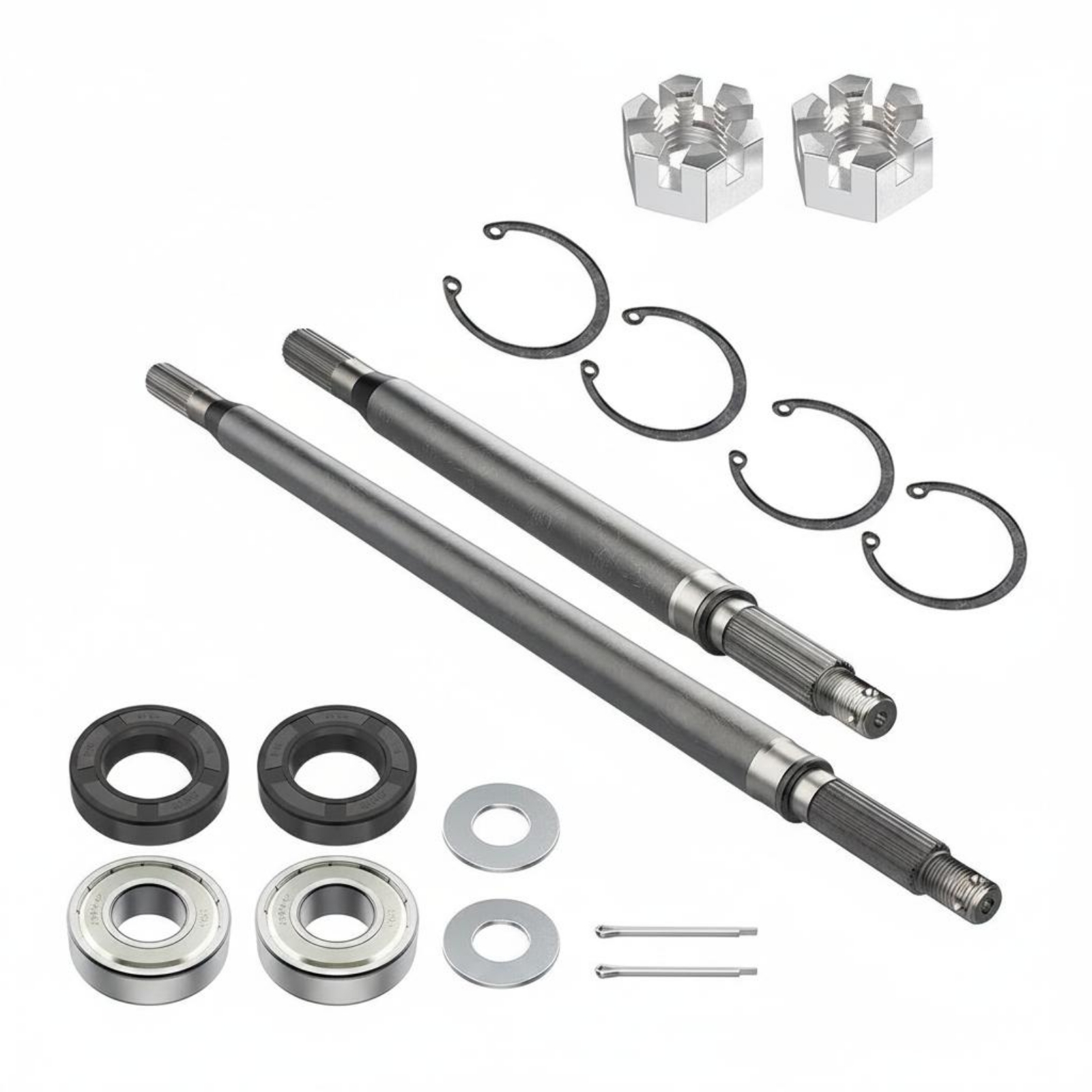 2 Pieces Utility Vehicle Half Shaft Seal Kit Utility Vehicle Rear Axle Shaft Replacement for Maintenance