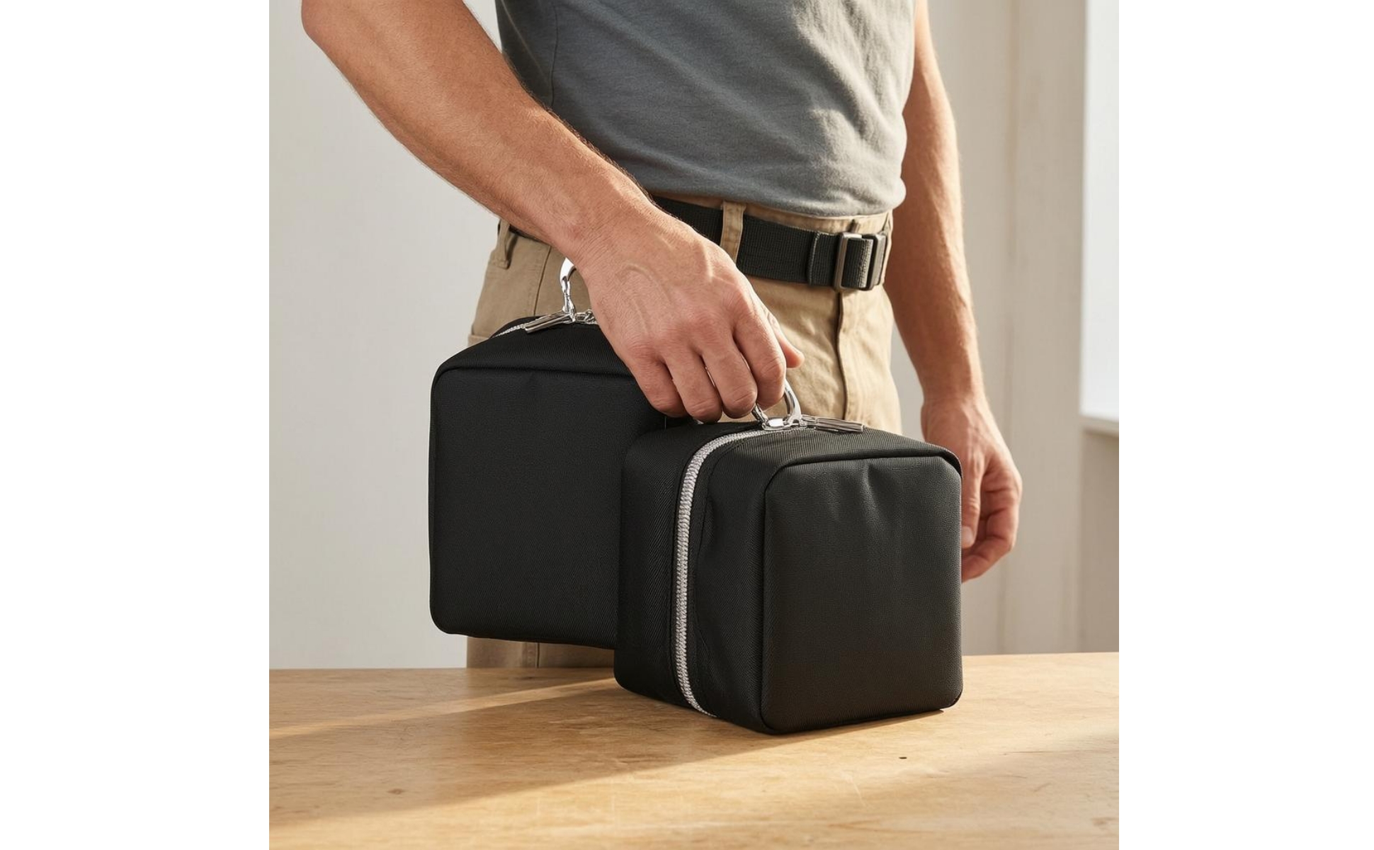 Quadratische Lasergerät-Tasche Oxford-Stoff Lasergerät-Aufbewahrungstasche