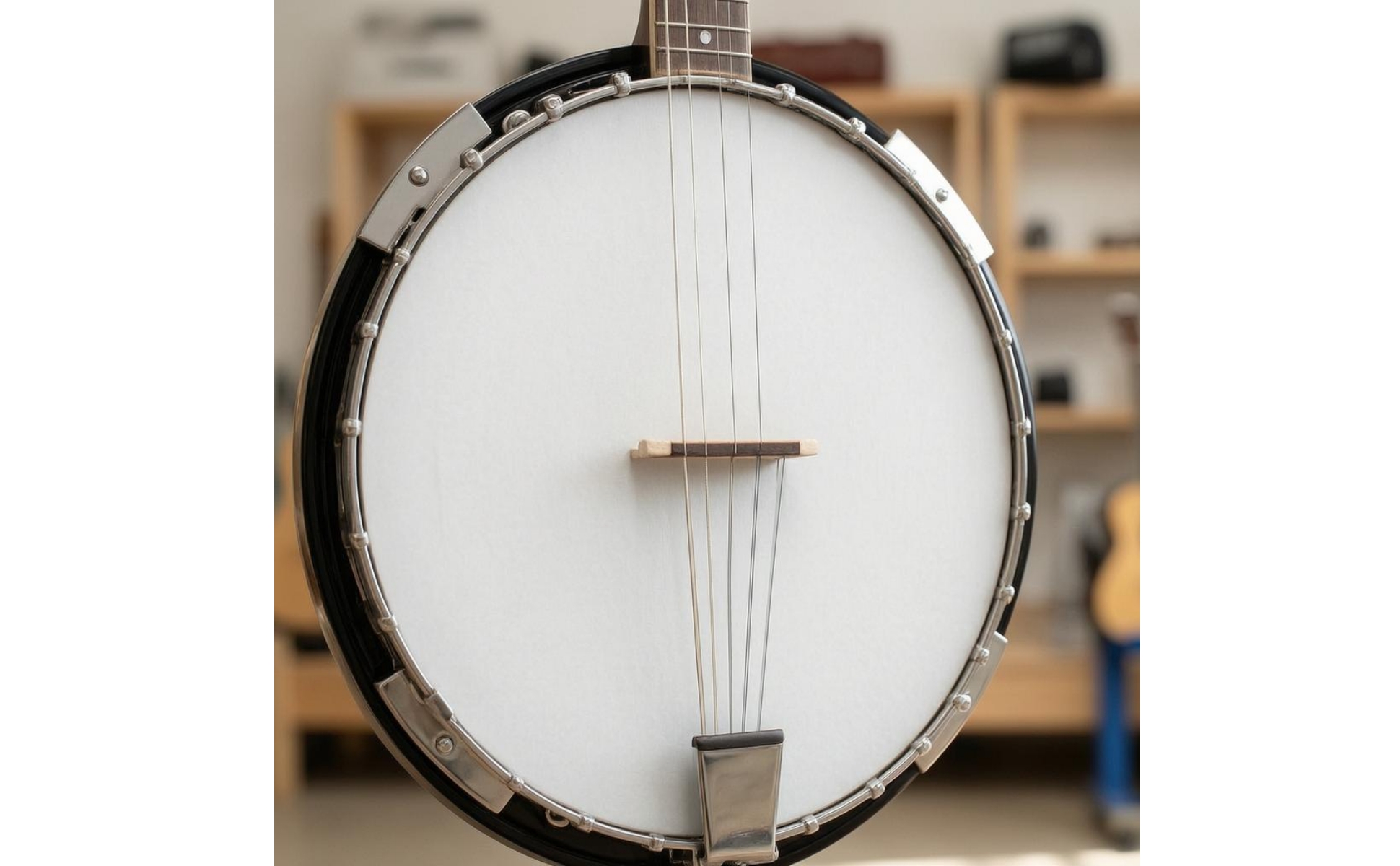 5-Saitiges Banjo Ahornhals Banjo mit rundem Korpus Sapeli-Seiten