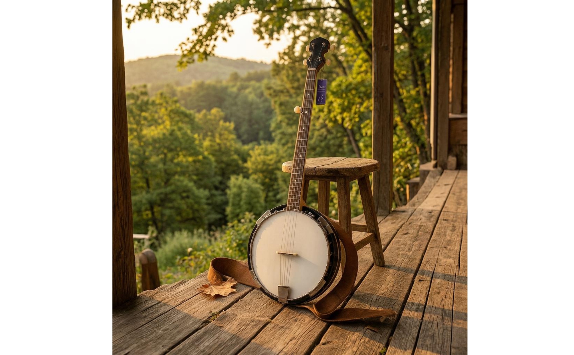 5-Saitiges Banjo Ahornhals Banjo mit rundem Korpus Sapeli-Seiten