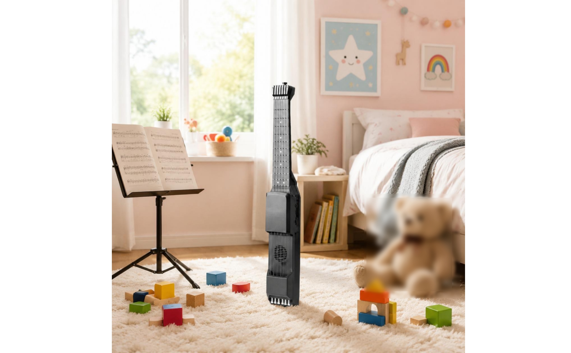 Guitare Électrique Bluetooth Haut-Parleur Intégré Guitare Électrique Portable
