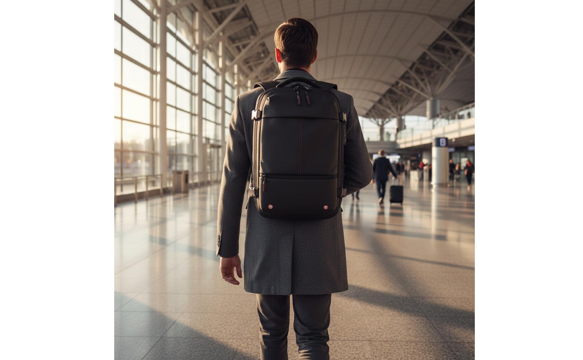 Compression Travel Backpack Laptop Compartment Vacuum Backpack Large Capacity