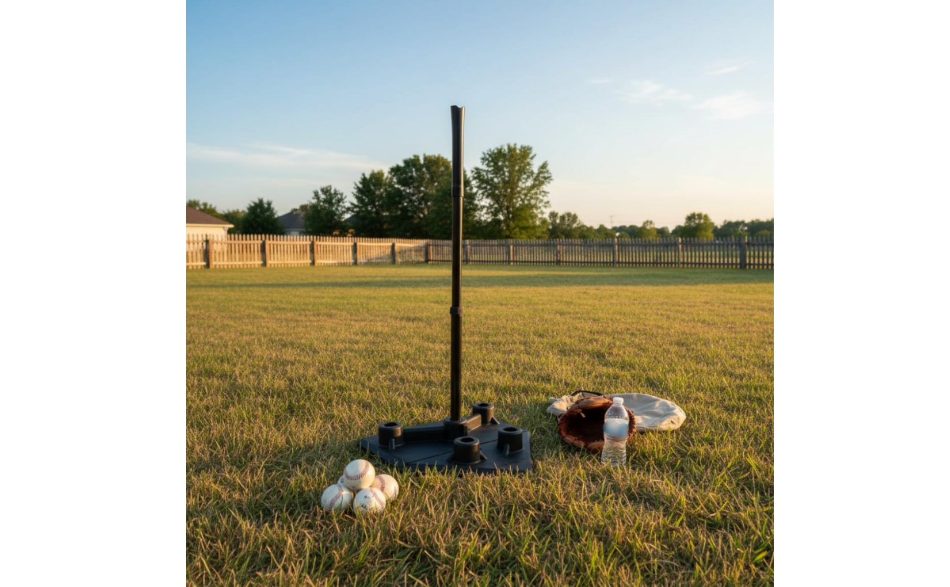 Adjustable Batting Tee Stable Base Baseball Batting Tee Easy Setup for Beginners