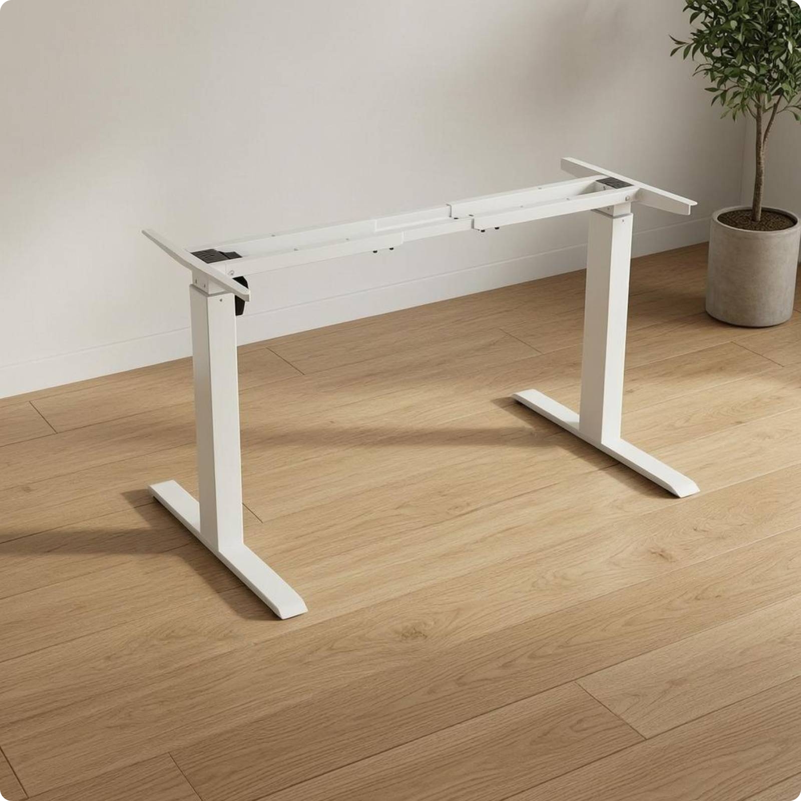 Single Actuator Desk Frame Telescopic Sit-Stand Desk Frame High Load Capacity