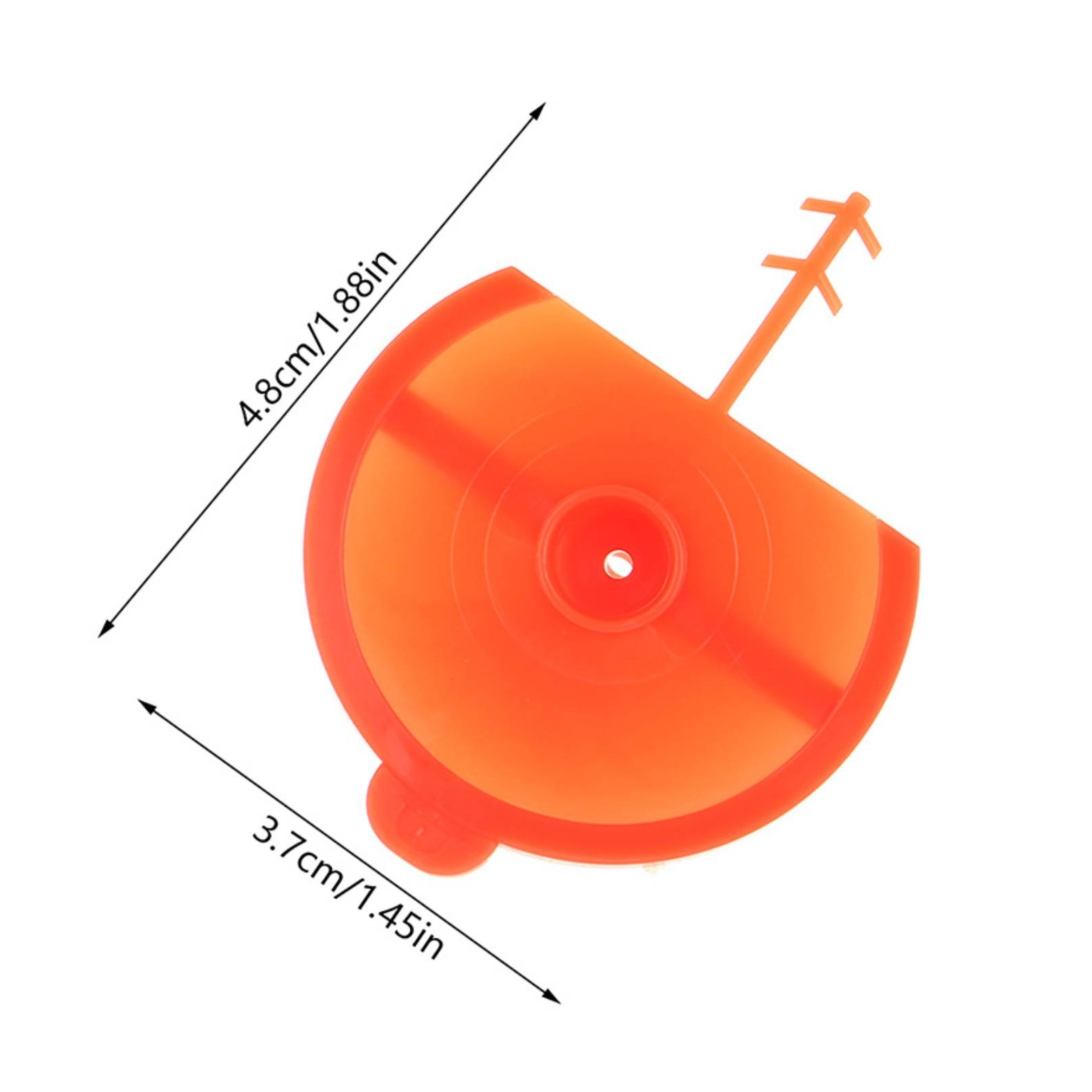 5 Pieces Schaumkleber-Sprühdüse Orange Fächersprühdüse Transparent