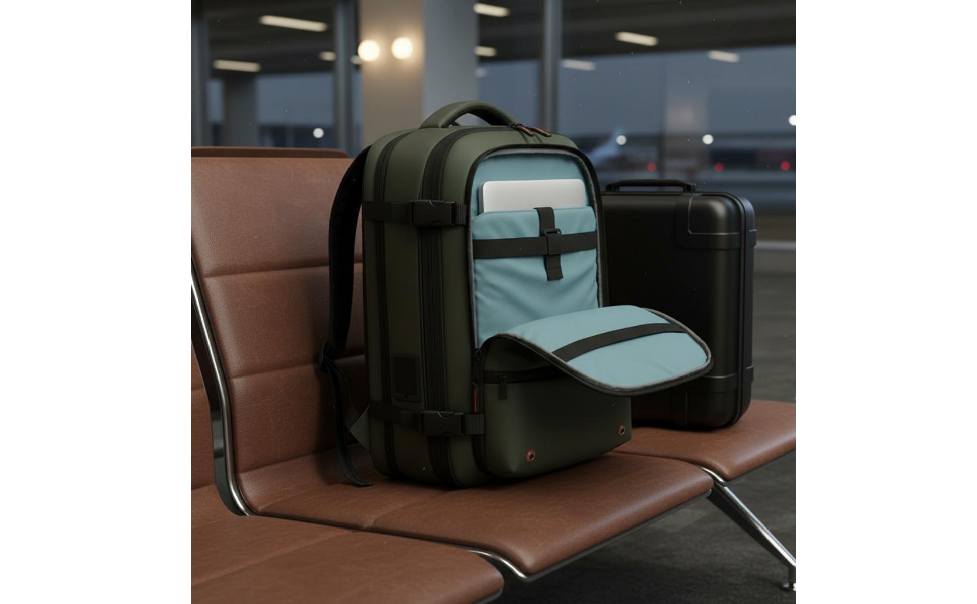 Compression Travel Backpack Laptop Compartment Vacuum Backpack Large Capacity