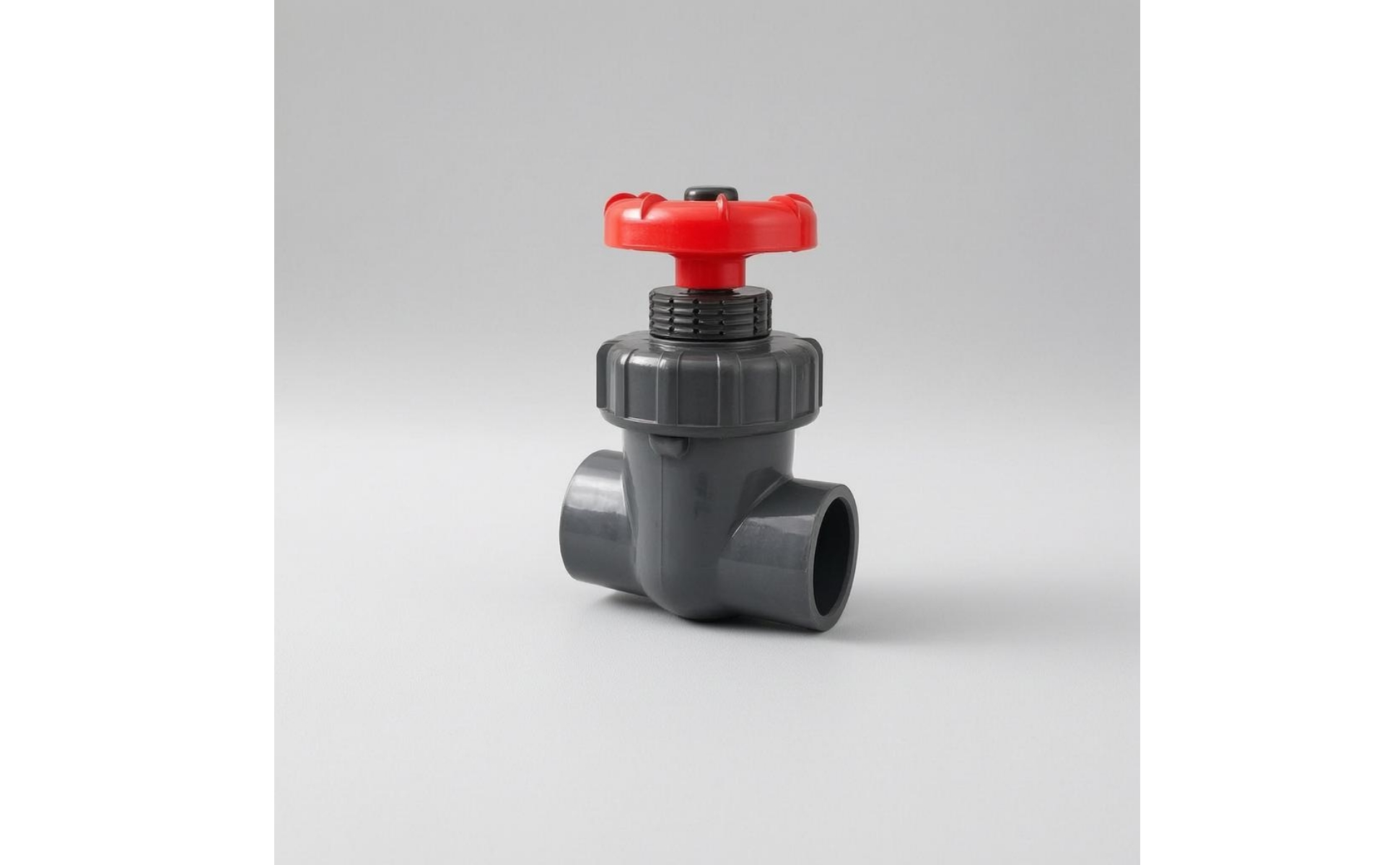 Aquarium Gate Valve Red Handwheel PVC Gate Valve Compact