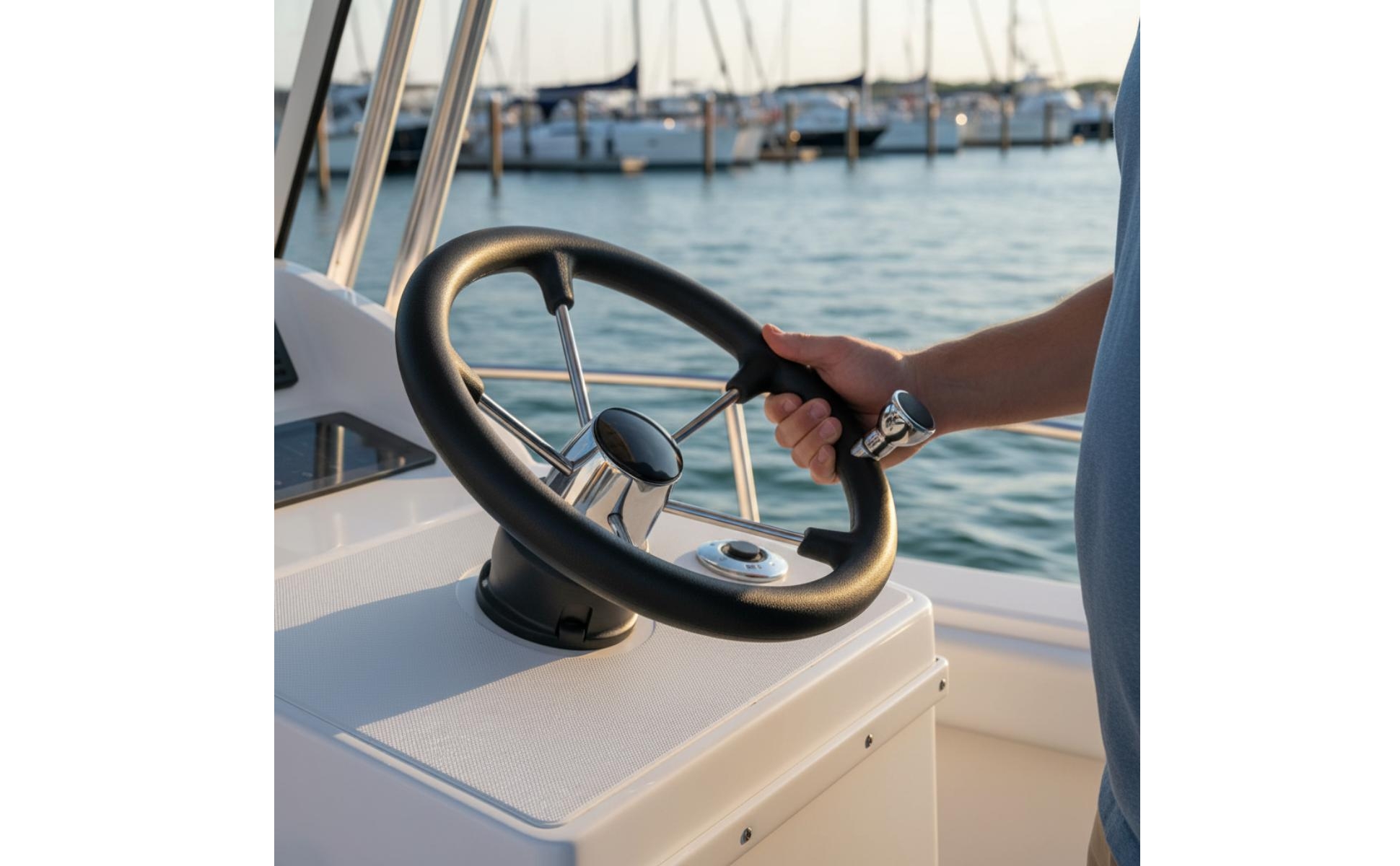 Yacht Steering Station Wheel for Boating