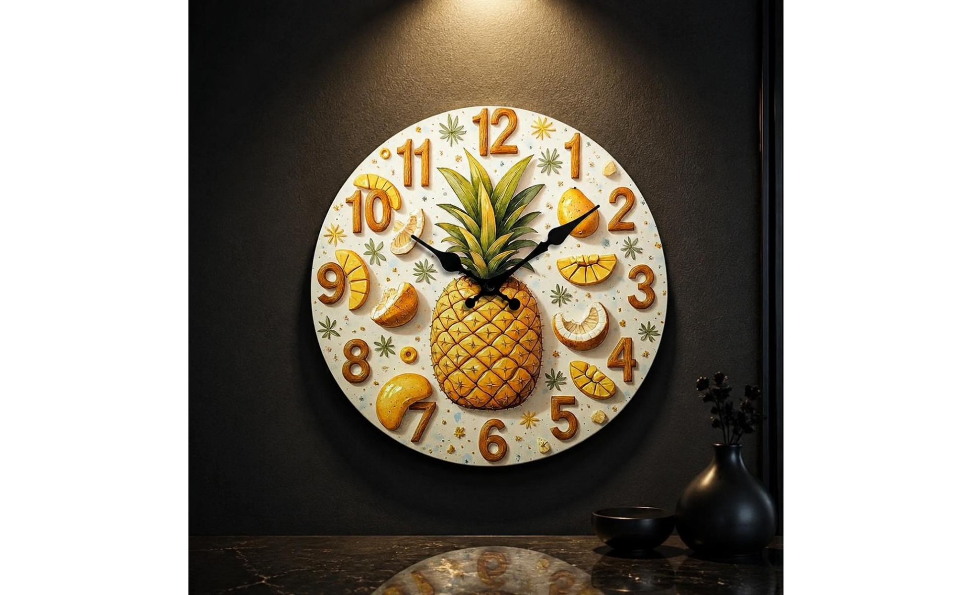 Fruit Wall Timepiece Nordic Aesthetic Fruit Design Timepiece Decorative