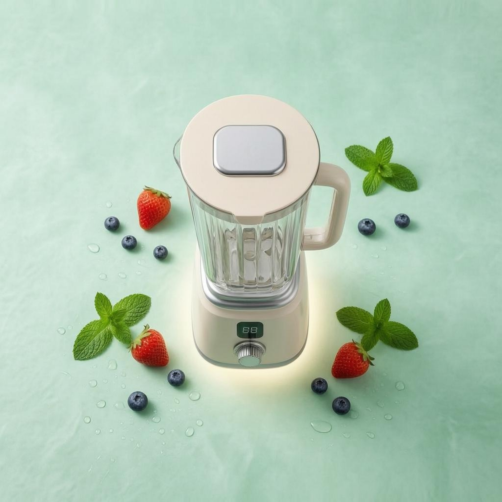 Fruchtmix-Mixer gerippt Eiscrusher-Mixer Drehknopf - Produktbild 1