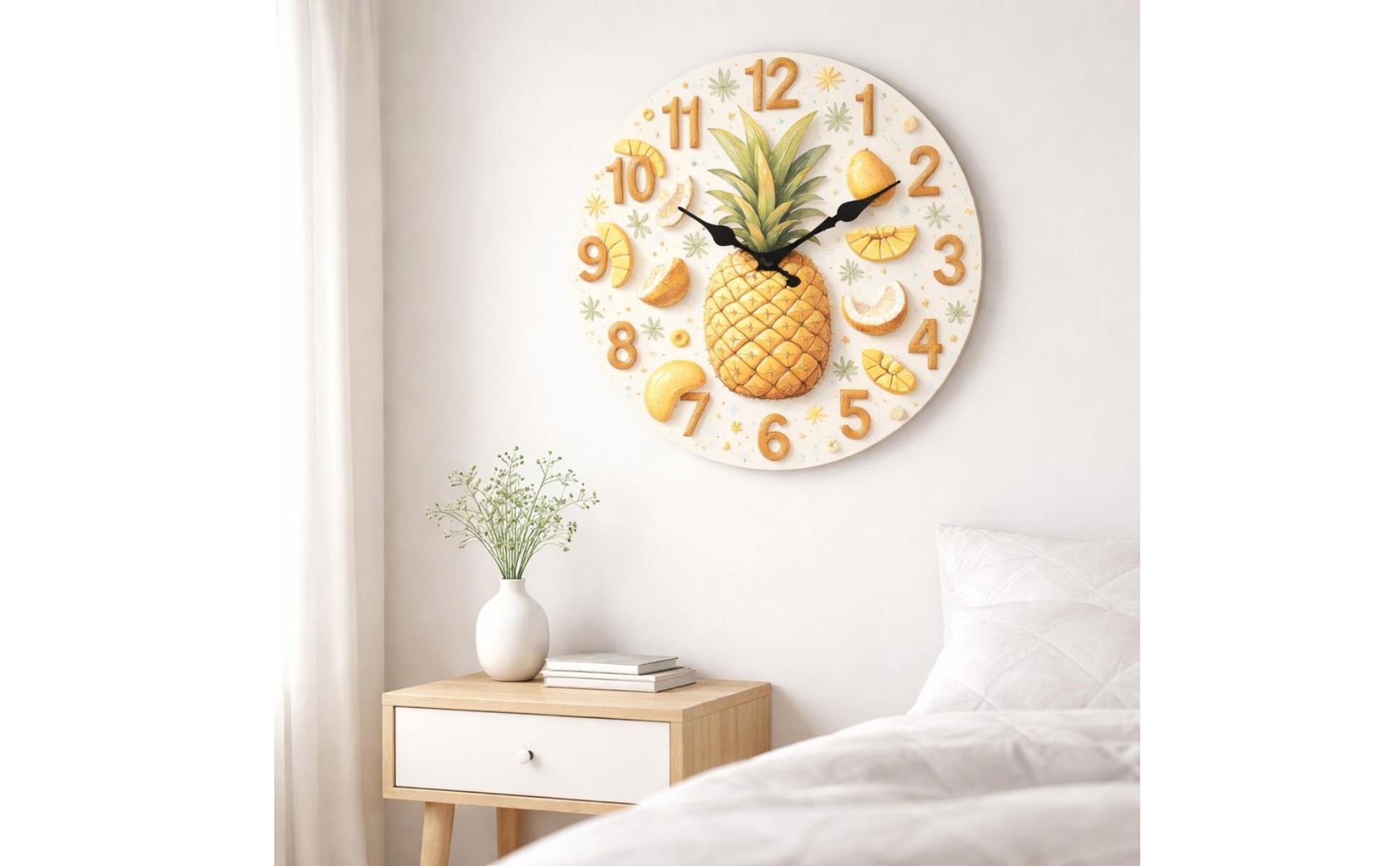 Fruit Wall Timepiece Nordic Aesthetic Fruit Design Timepiece Decorative