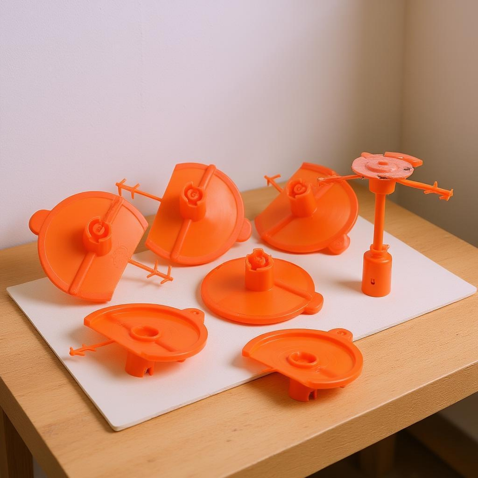 5 Pieces Schaumkleber-Sprühdüse Orange Fächersprühdüse Transparent - Produktbild 3