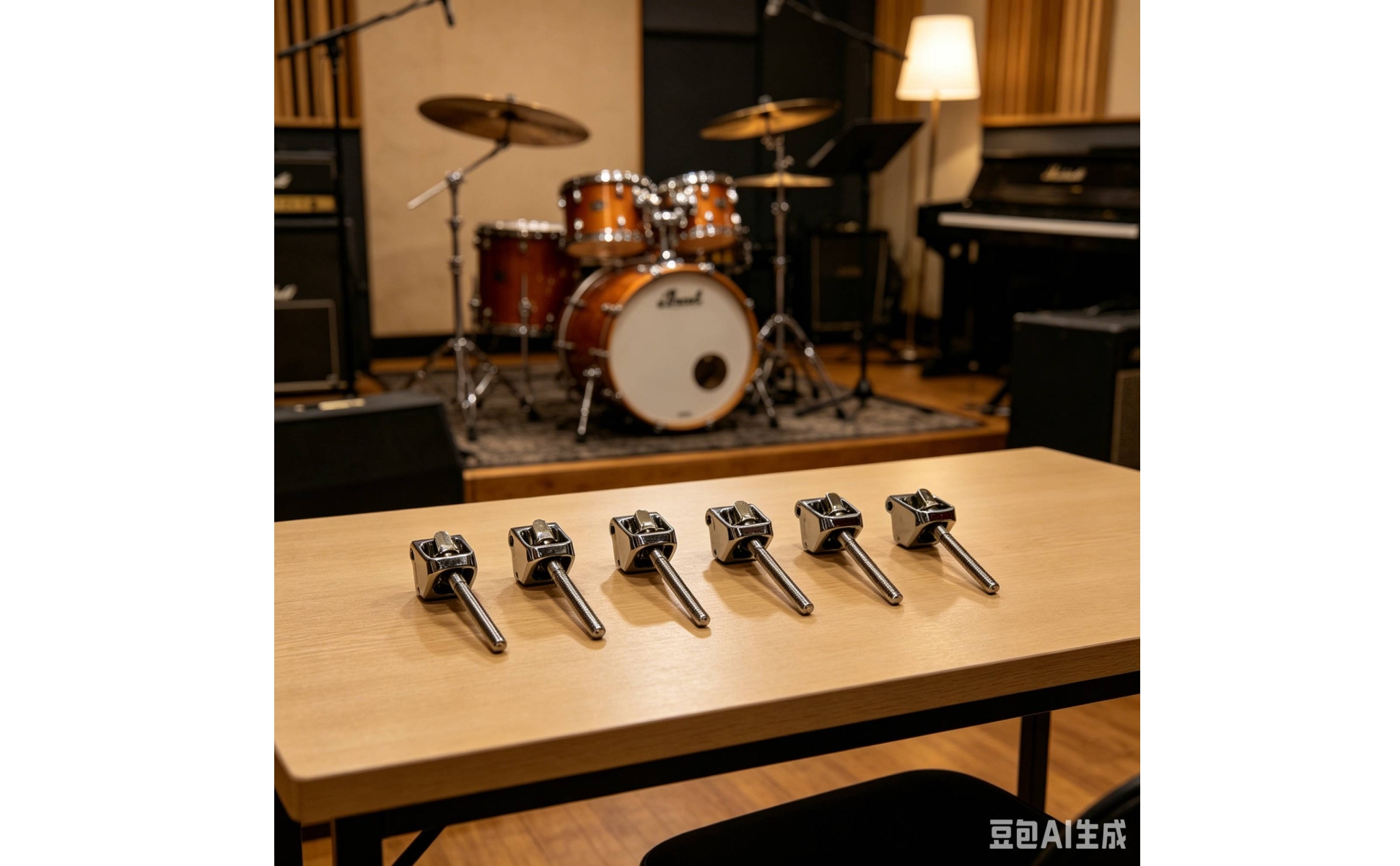 6 Pieces Snare Drum Hook Hooked Rim Drum Grip Hook Metal