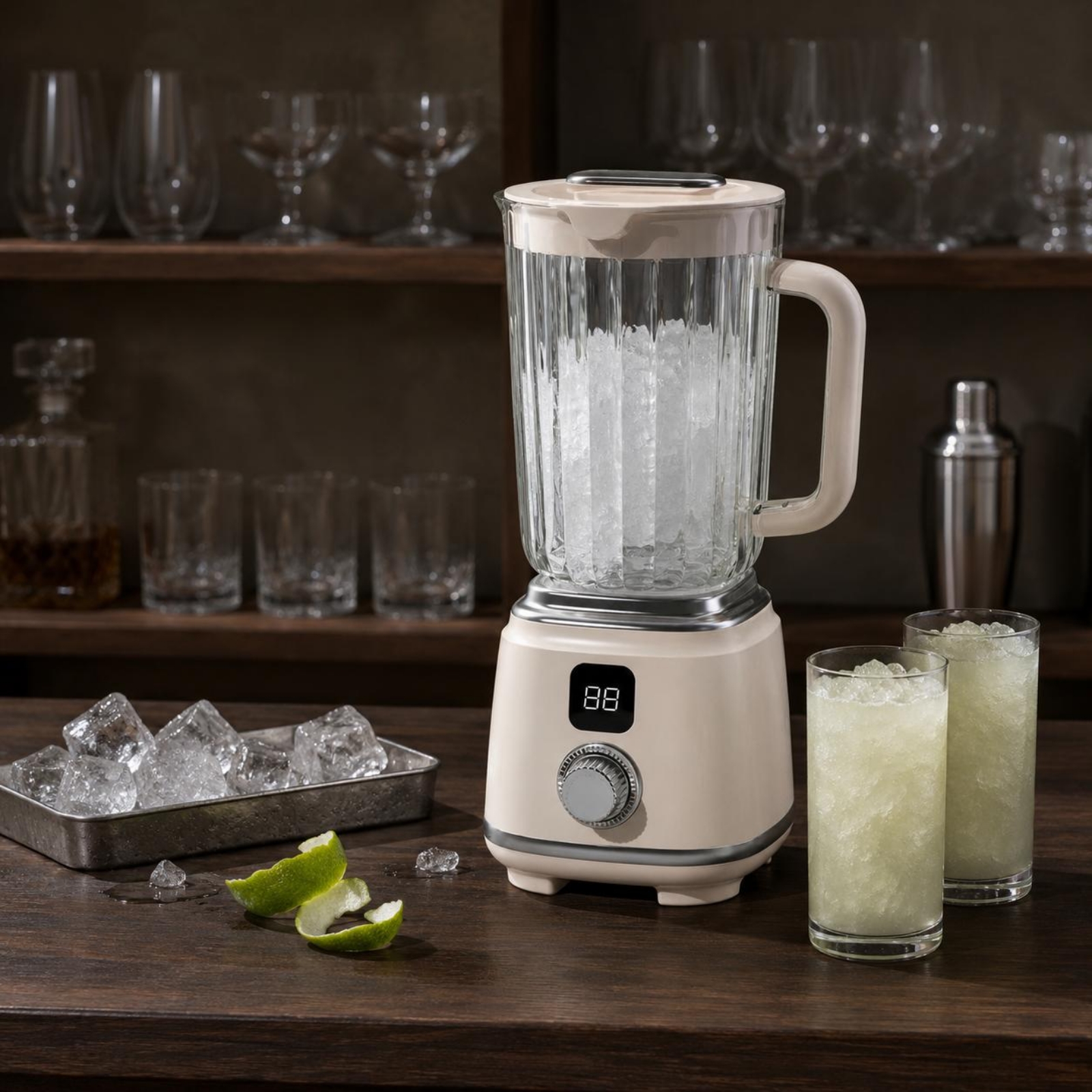 Fruchtmix-Mixer gerippt Eiscrusher-Mixer Drehknopf - Produktbild 5