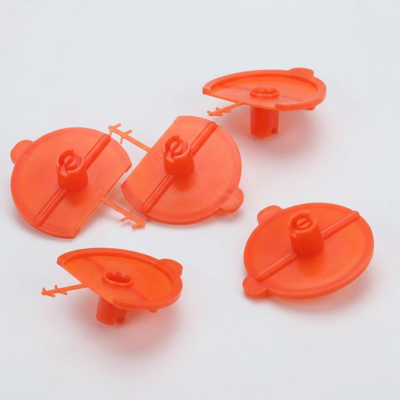 5 Pieces Schaumkleber-Sprühdüse Orange Fächersprühdüse Transparent - Produktbild 6