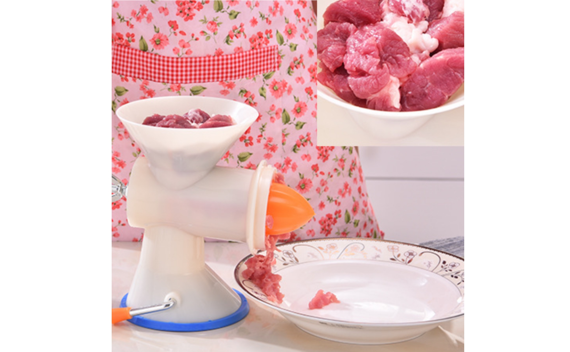 Hand Crank Grinder Compact Manual Grinder Plastic Body