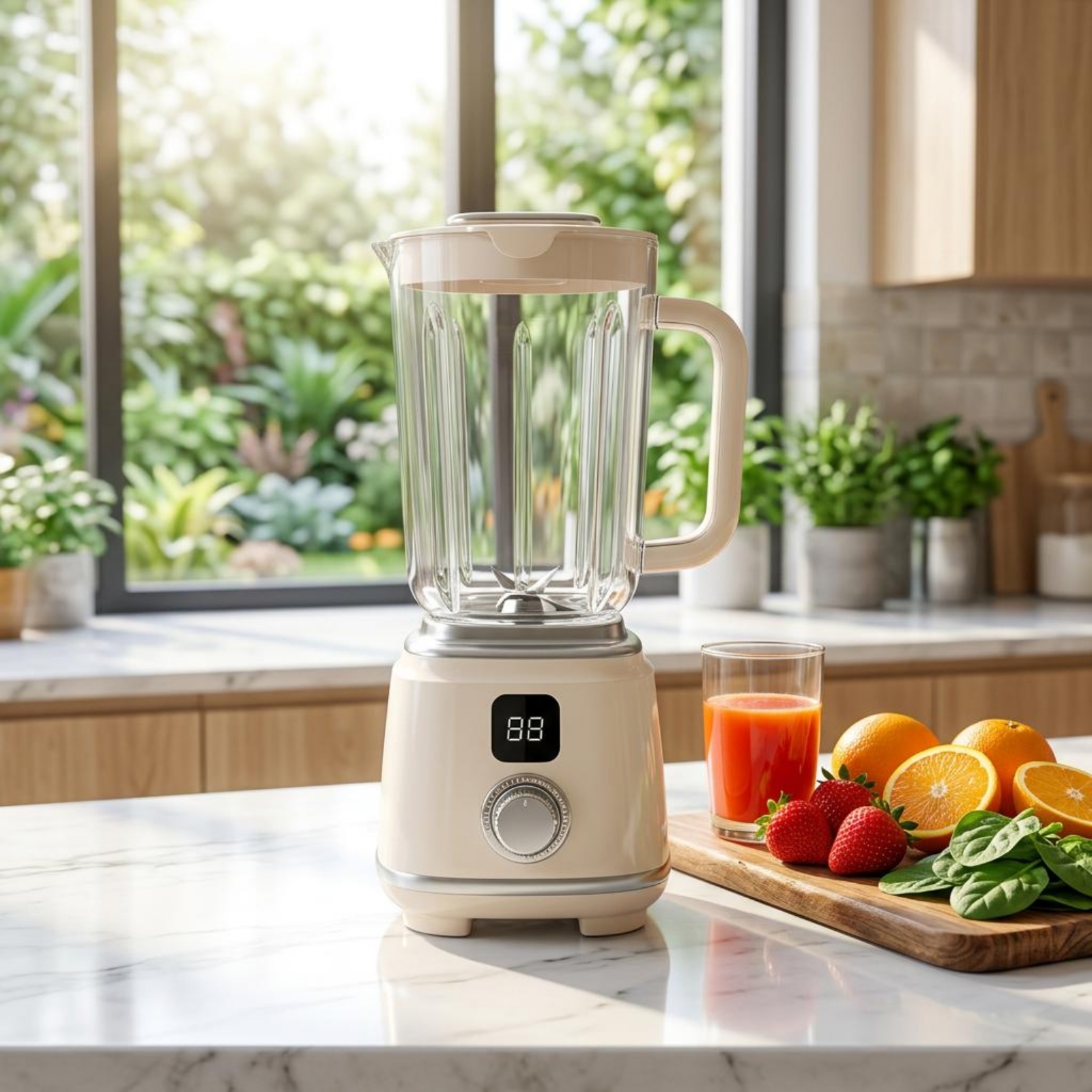 Fruchtmix-Mixer gerippt Eiscrusher-Mixer Drehknopf - Produktbild 6