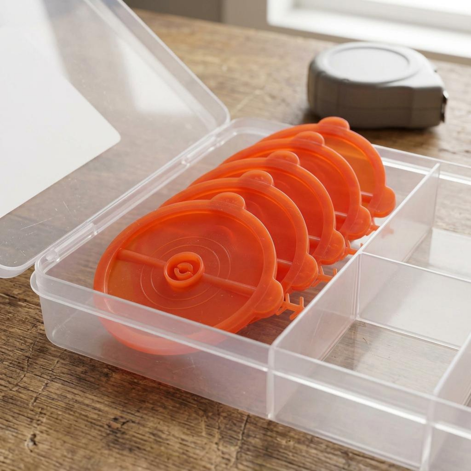 5 Pieces Schaumkleber-Sprühdüse Orange Fächersprühdüse Transparent - Produktbild 8