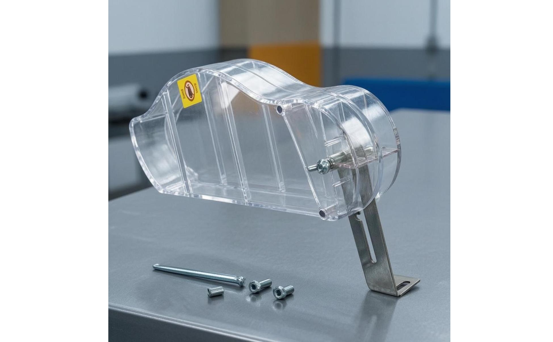 Dust Cover Guard L-Shaped Bracket Table Guard Transparent