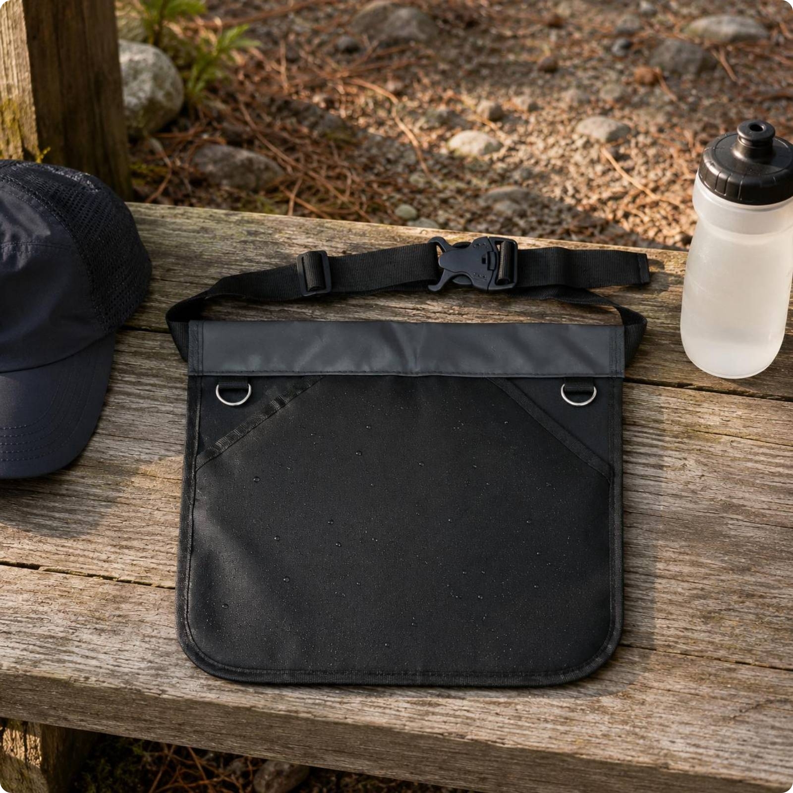 Waist Tool Bag Reinforced Seams Tool Pouch Black