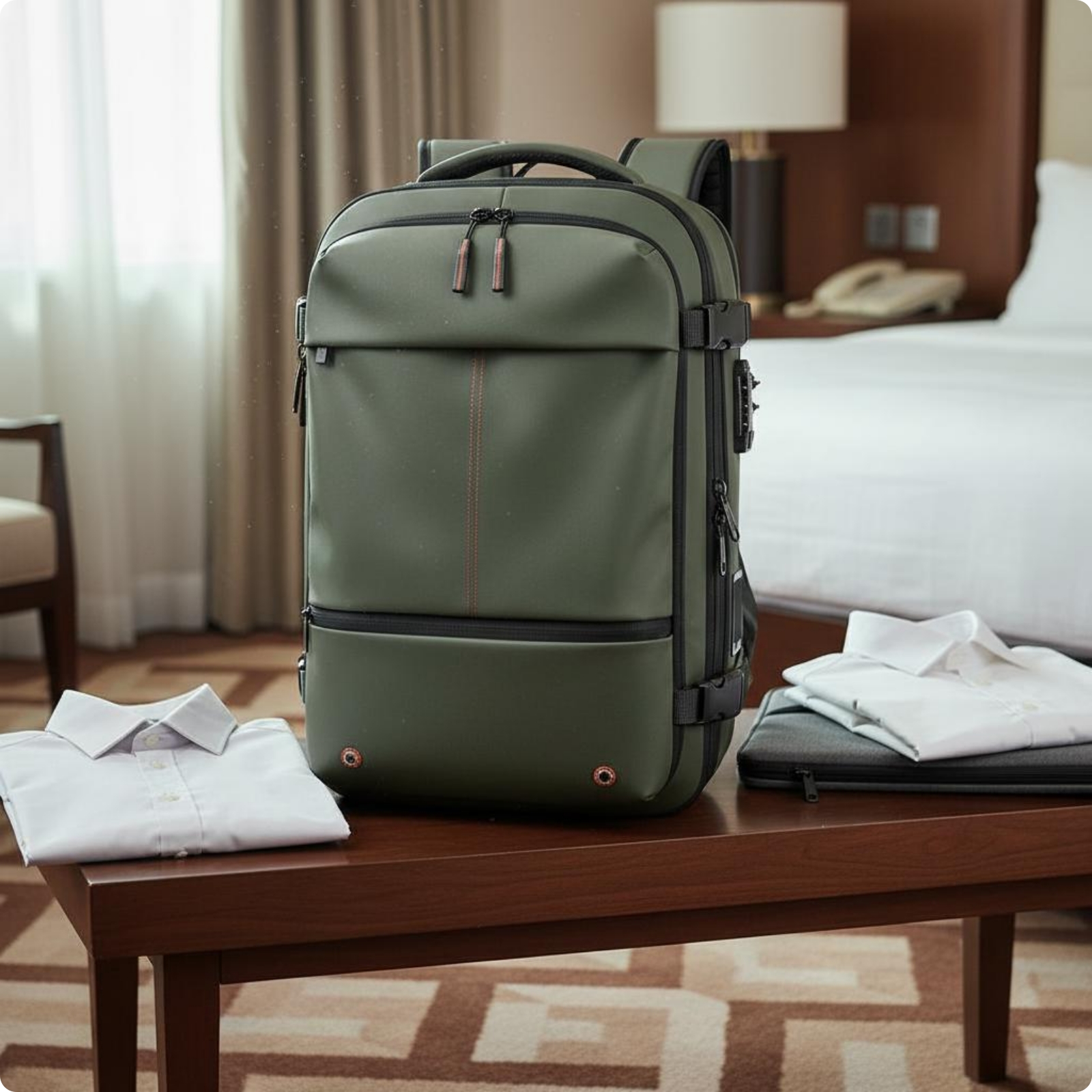 Compression Travel Backpack Large Capacity Vacuum Backpack Dry Wet Separation