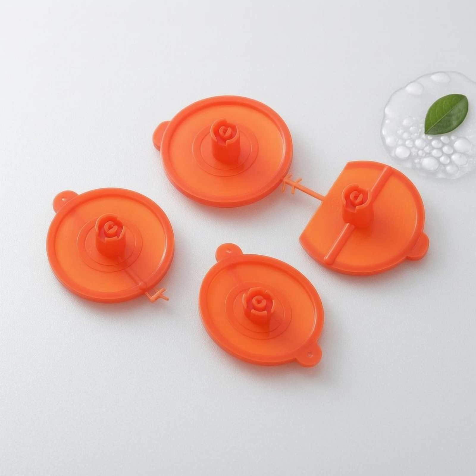 5 Pieces Schaumkleber-Sprühdüse Orange Fächersprühdüse Transparent - Produktbild 1