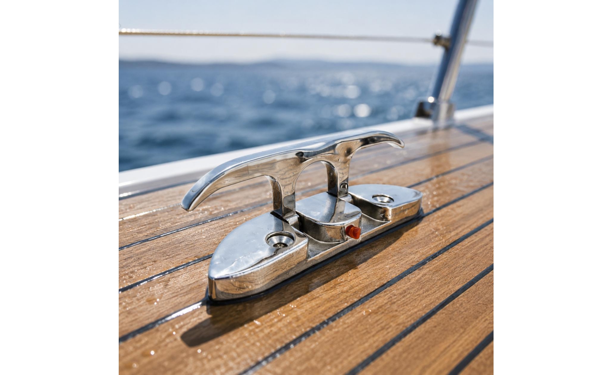 Folding Boat Cleat Foldable 316 Stainless Steel Cleat Space Saving for Yacht
