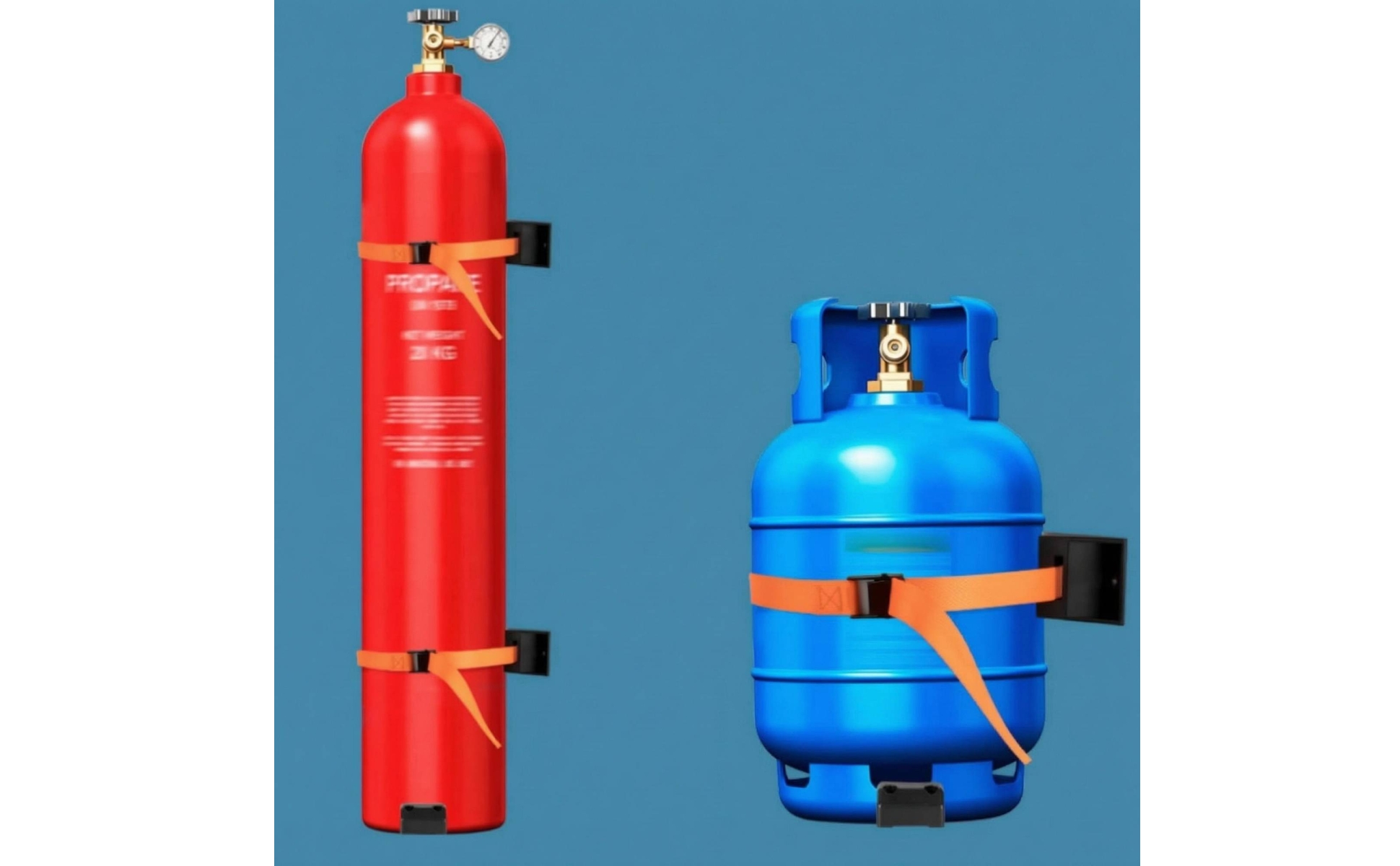 Gas Cylinder Fixing Strap Wear Resistant Cylinder Fixing Band Sturdy for Garage