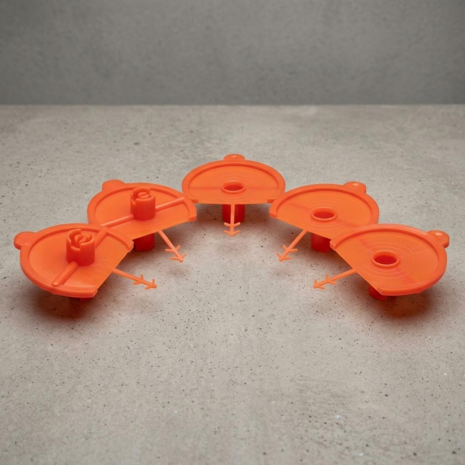 5 Pieces Schaumkleber-Sprühdüse Orange Fächersprühdüse Transparent - Produktbild 2