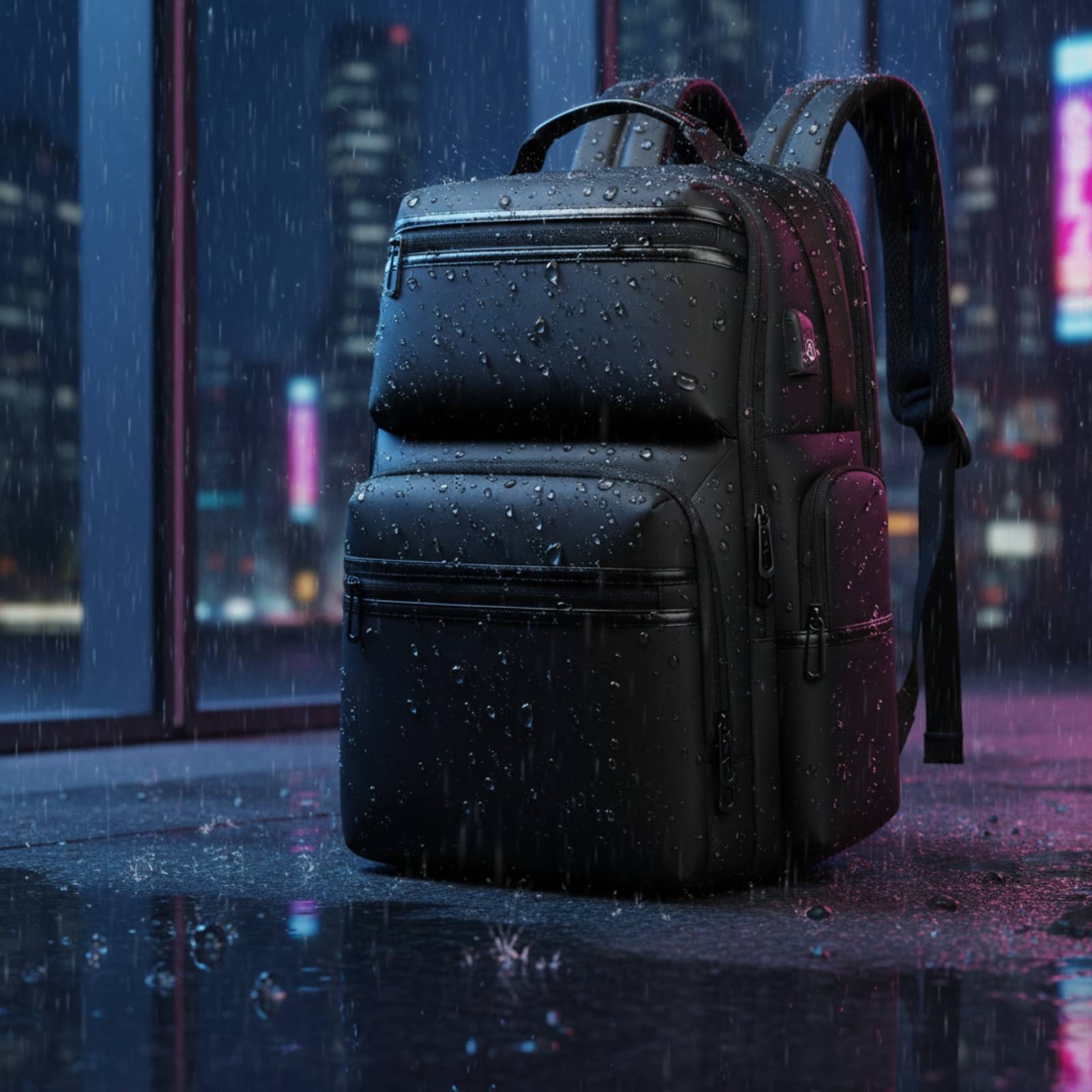 Business Backpack Computer Compartment Laptop Backpack Carry Handle For