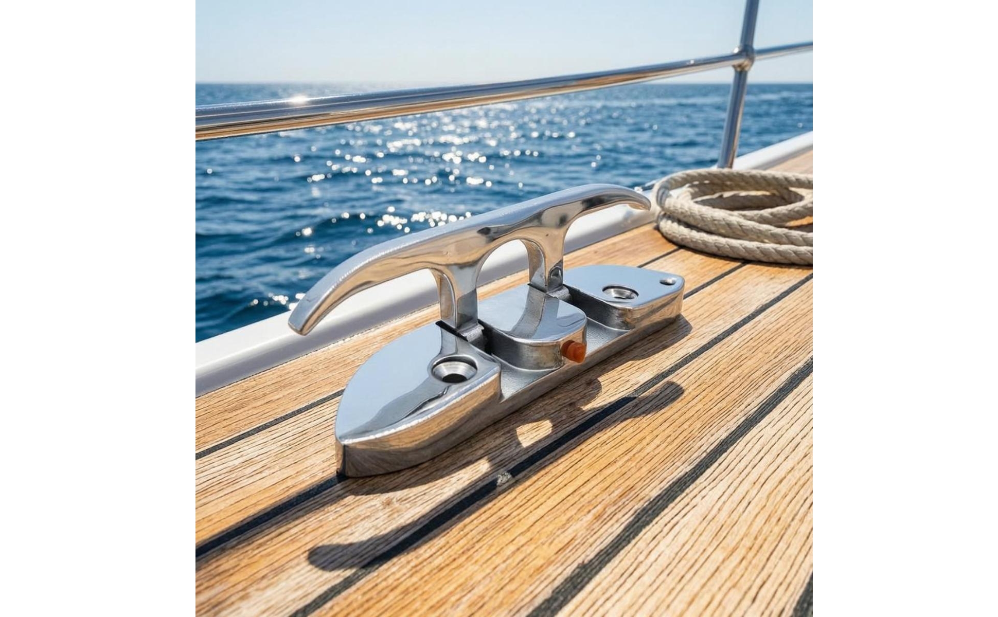 Folding Boat Cleat Foldable 316 Stainless Steel Cleat Space Saving for Yacht